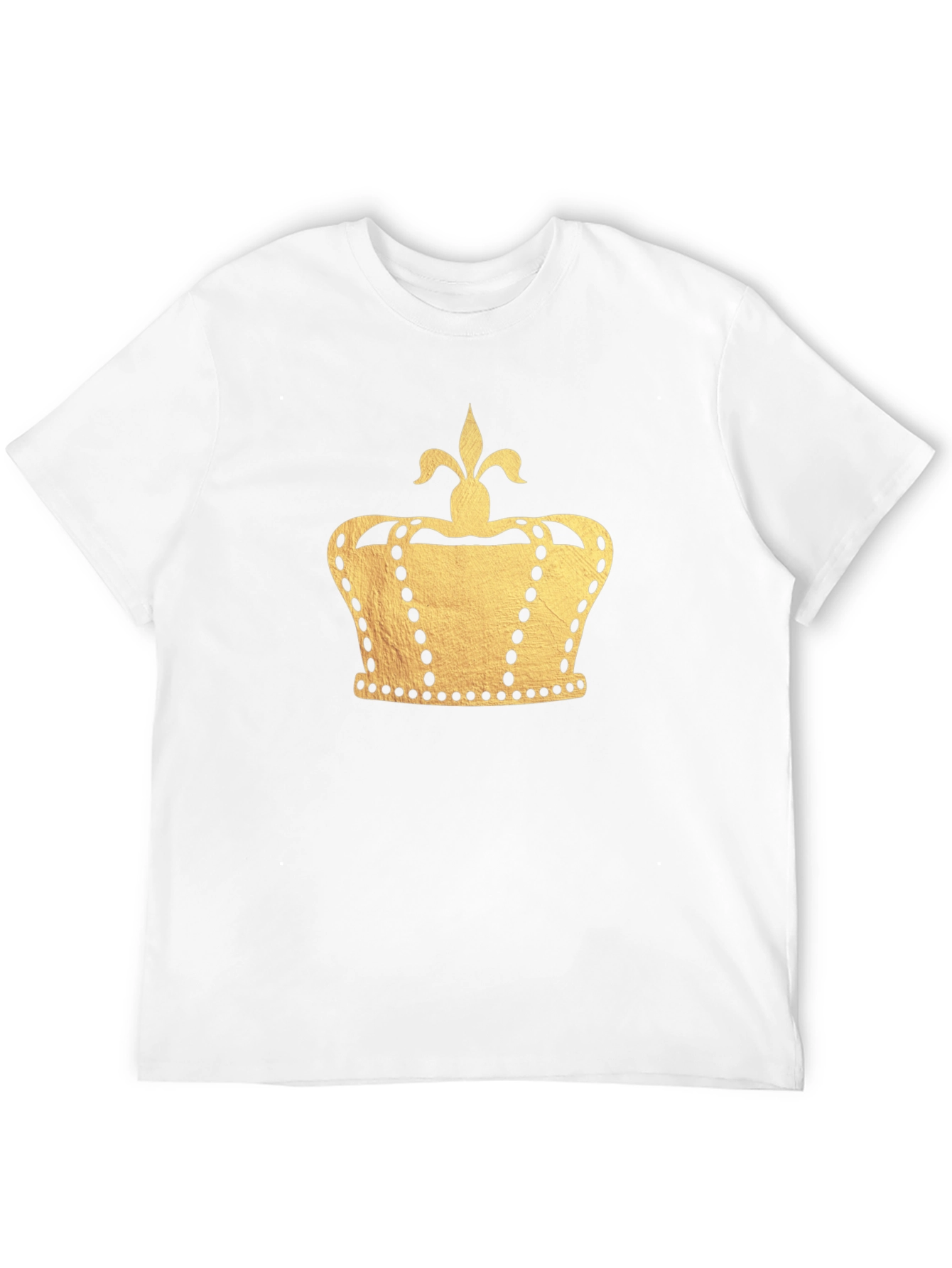 Black Gold Crown Graphic Black T-Shirt view 12