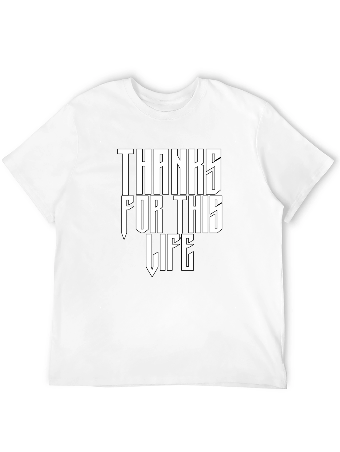 Black Thanks For This Life Graphic Tee - Black view 12