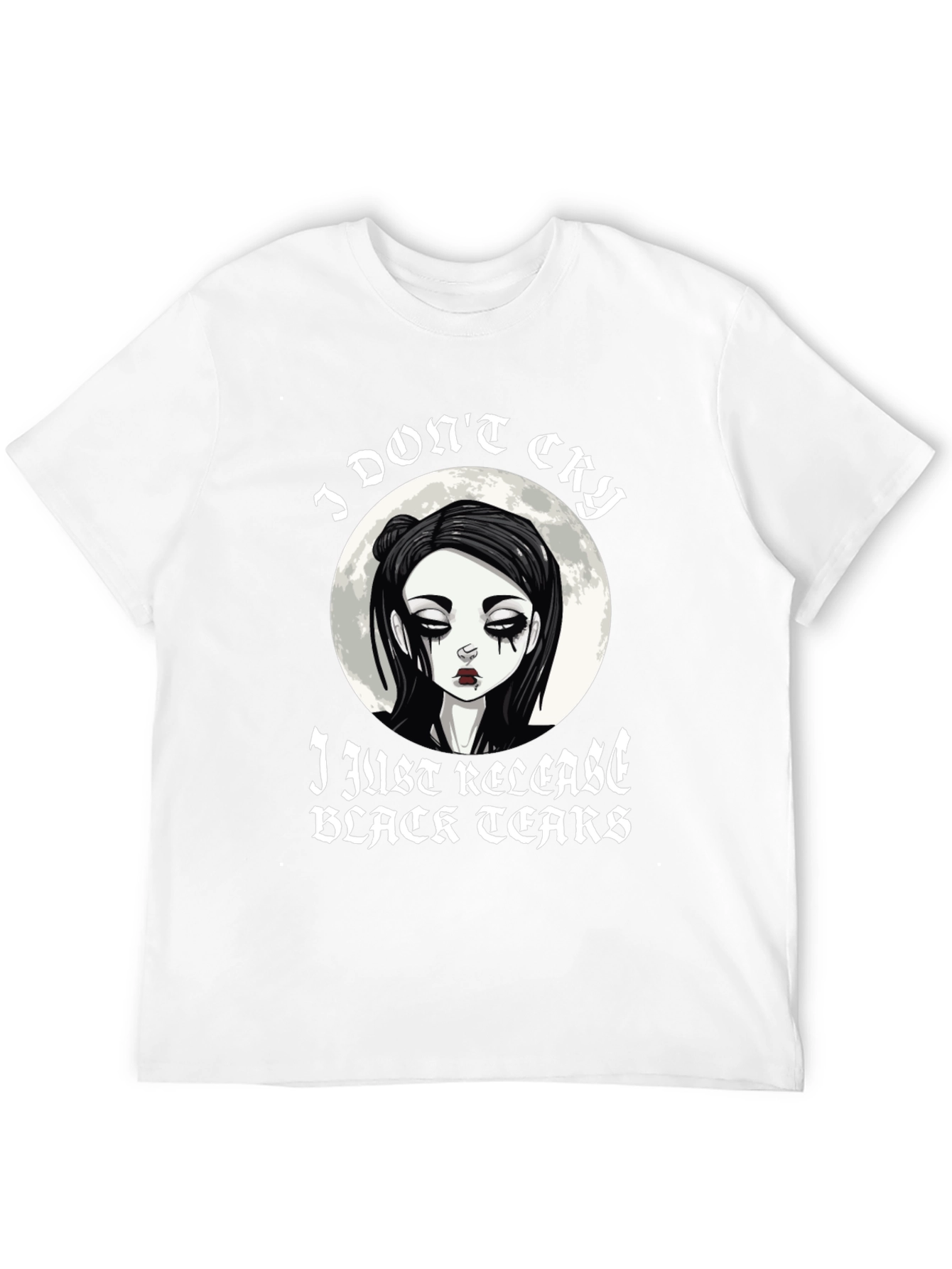 Black Emo Black Tears T-Shirt view 12
