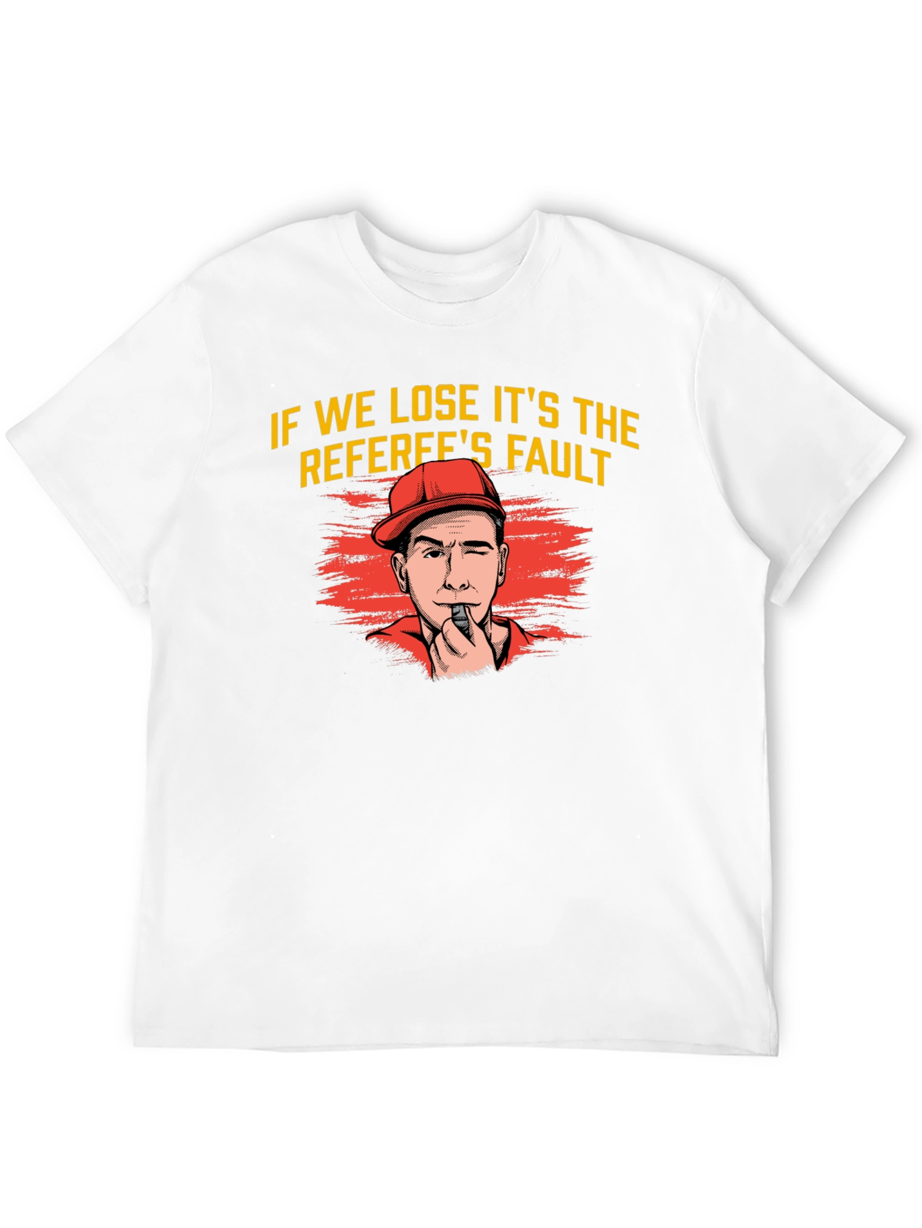 Black Referee's Fault T-Shirt - Funny Sport Tee view 12