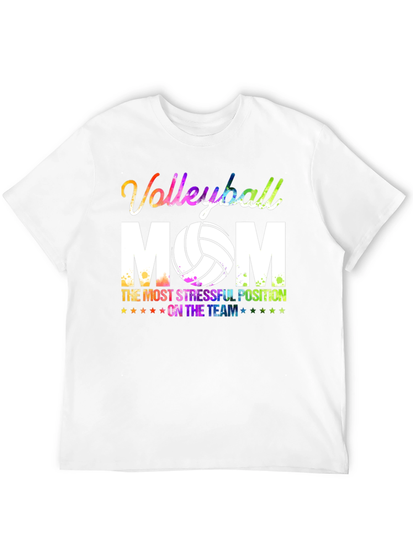 Black Volleyball Mom Graphic T-Shirt view 12