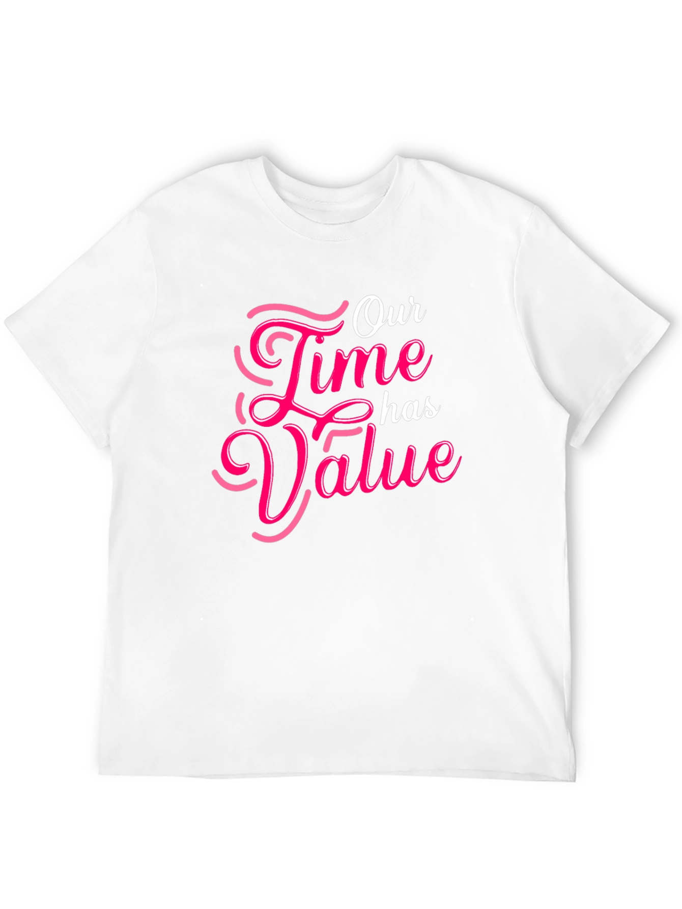 Black Our Time Has Value Black Graphic Tee view 12