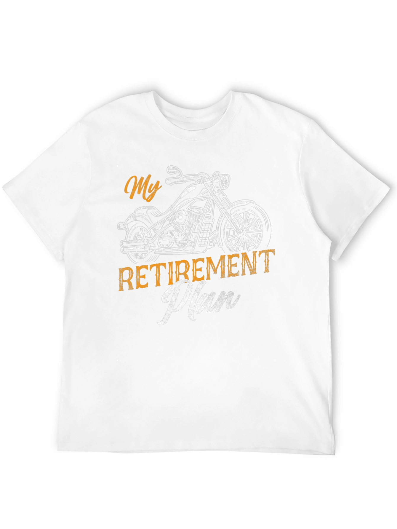 Black My Retirement Plan Motorcycle T-Shirt view 12