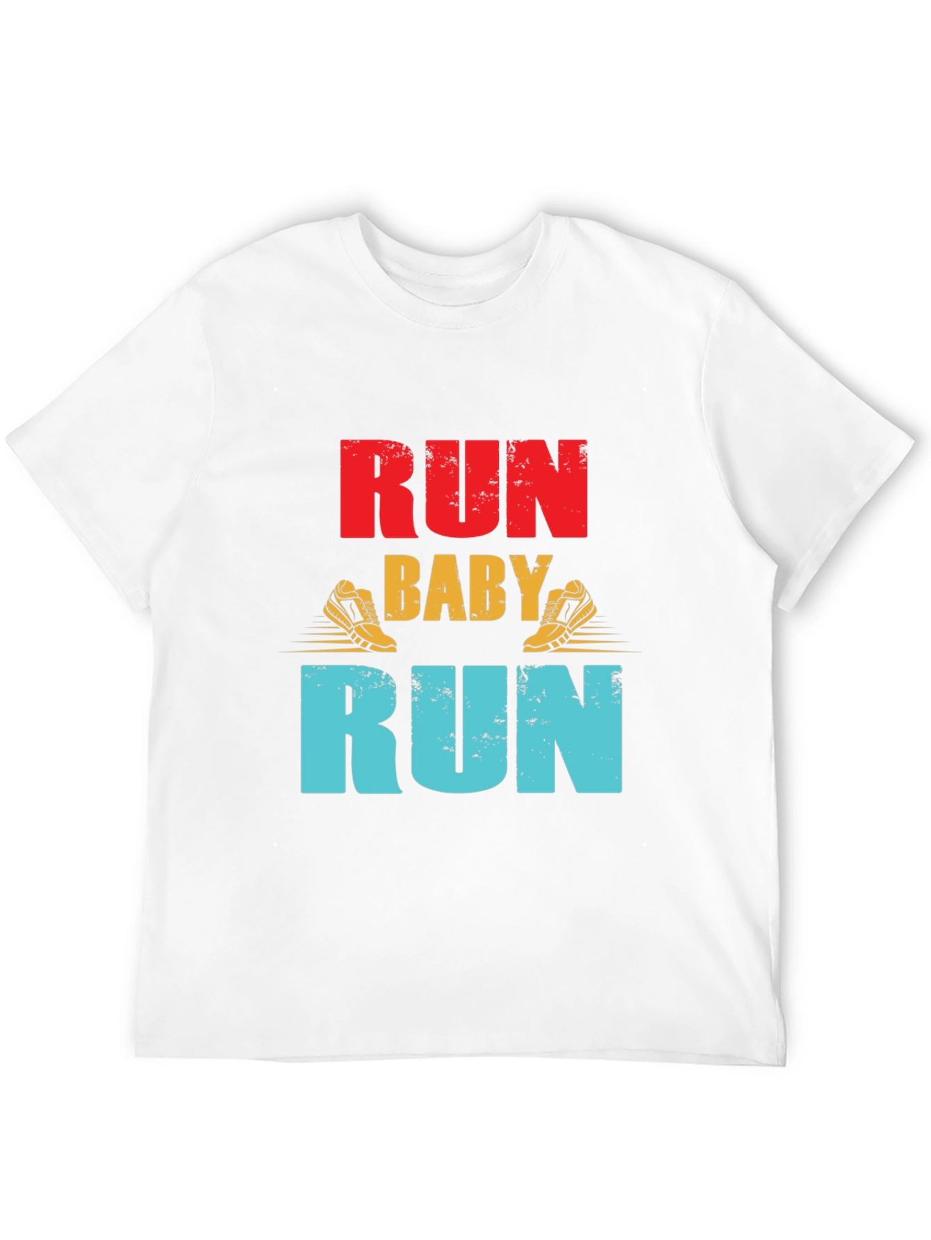 Black Run Baby Run Graphic T-Shirt view 12