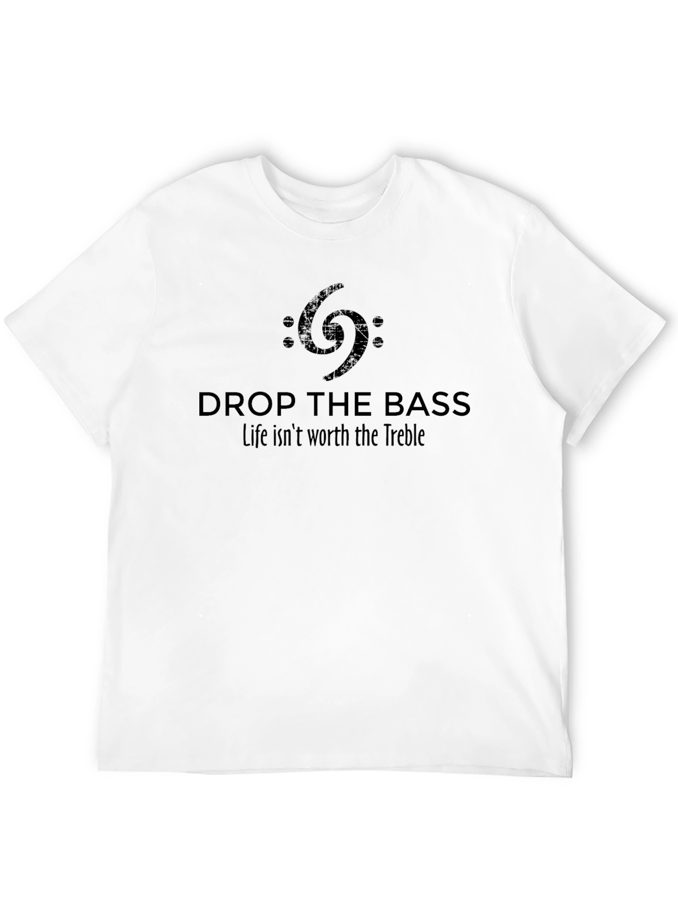 Black Drop the Bass Graphic Tee - Music Lover T-Shirt view 12