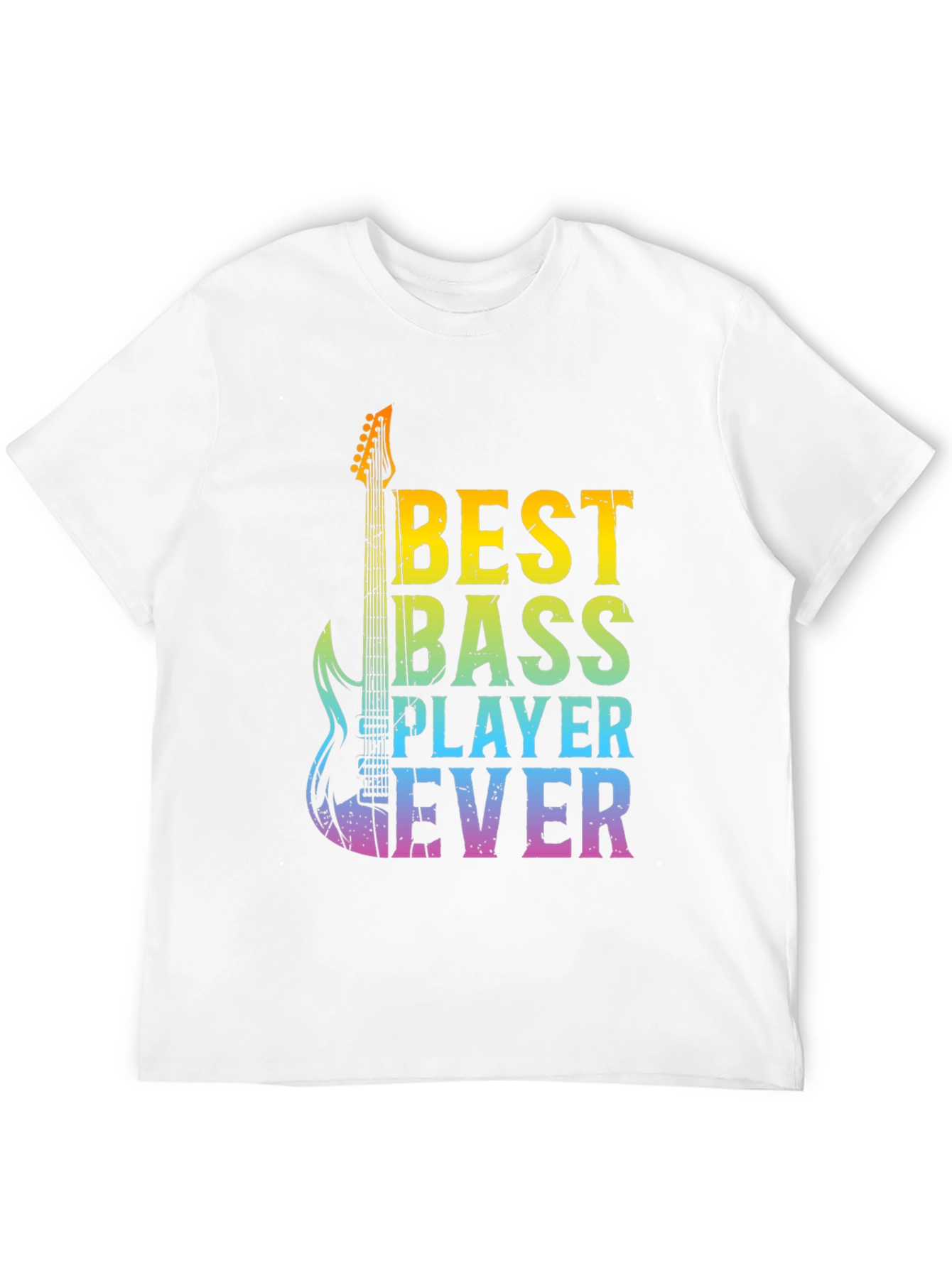 Black Best Bass Player Ever Graphic T-Shirt view 12