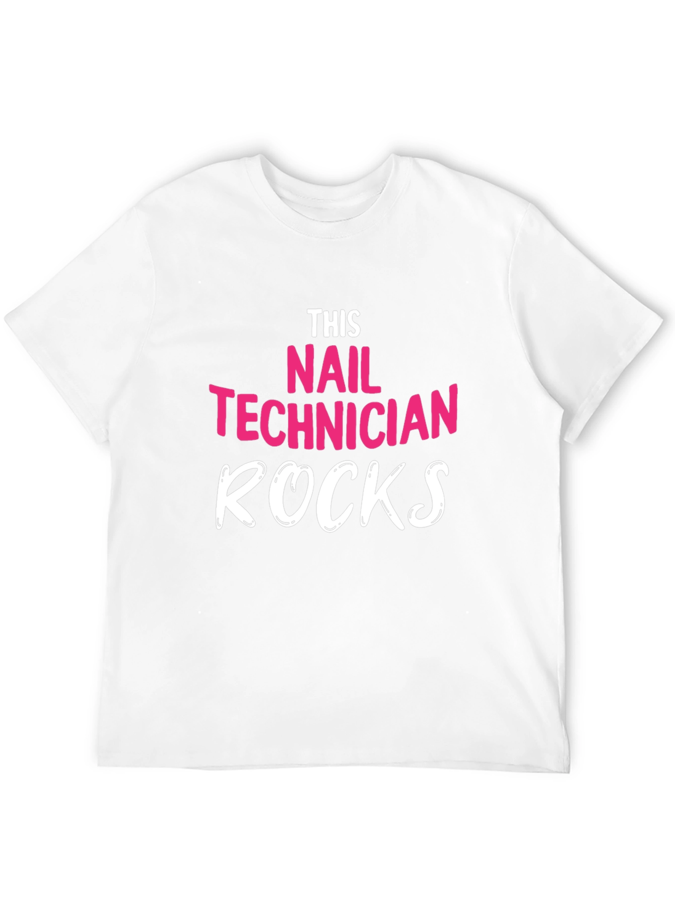 Black Nail Technician Rocks T-Shirt - Unisex view 12