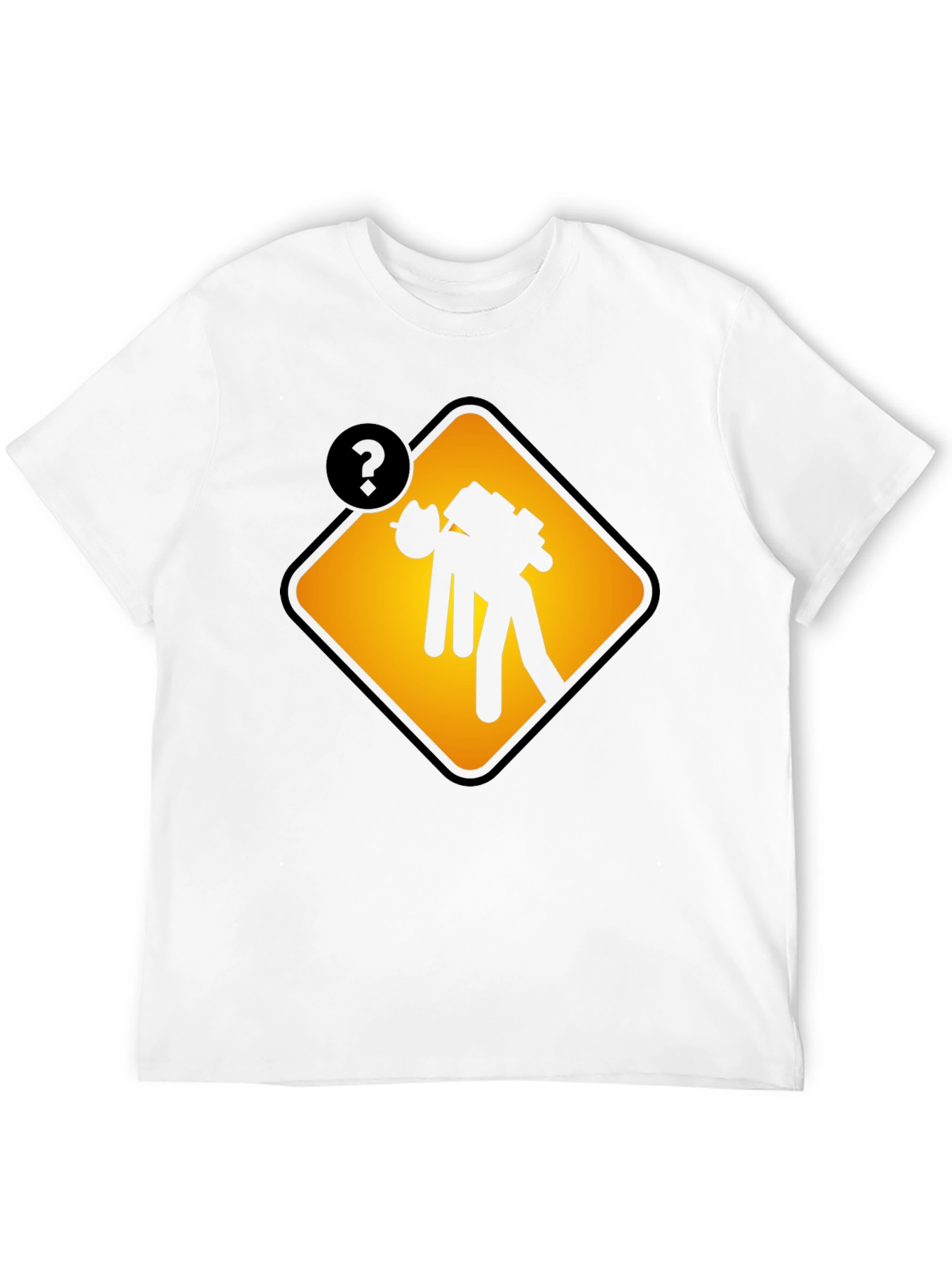 Black Caution Overburdened Graphic Tee - Black Cotton Blend view 12