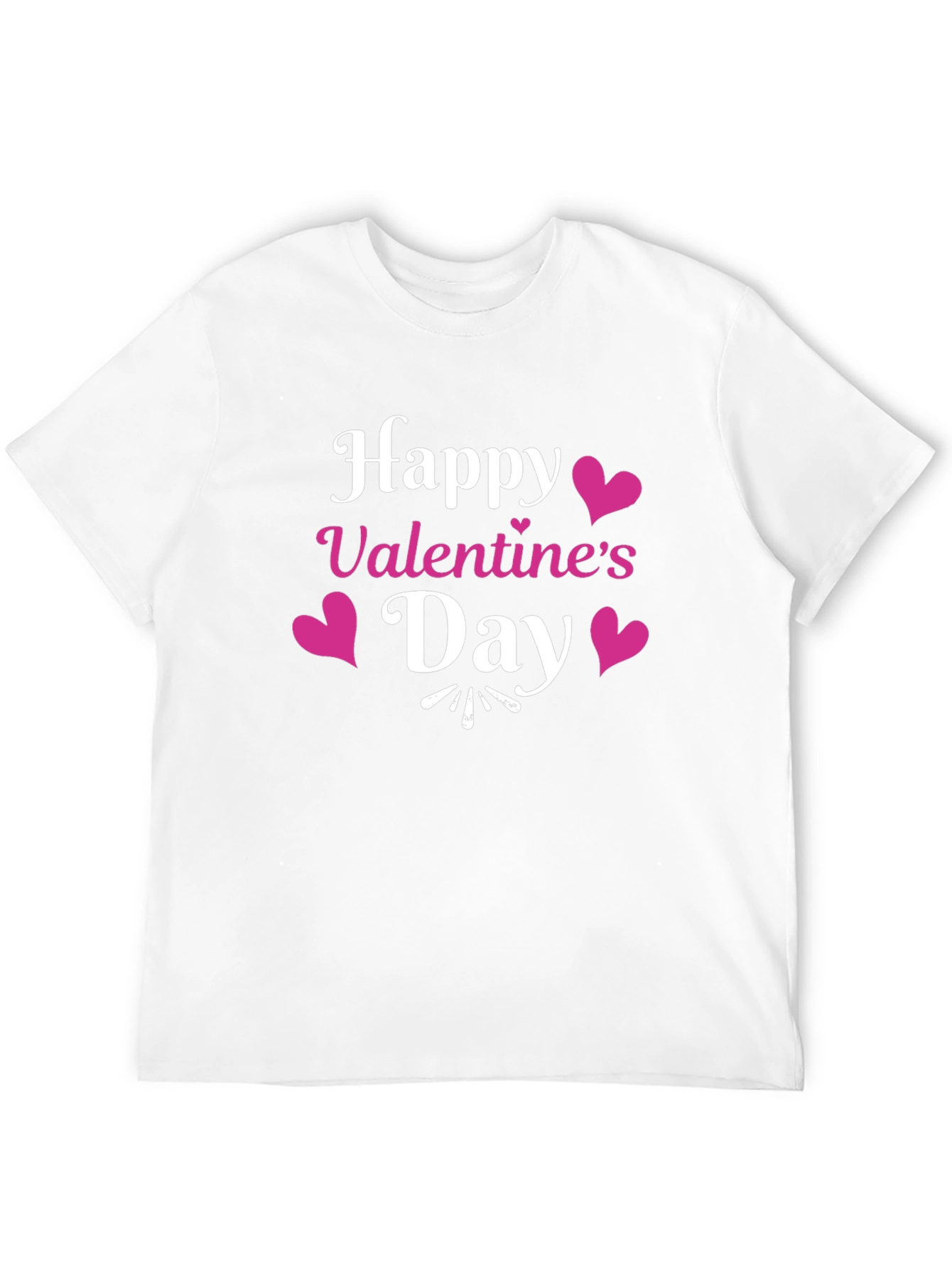 Happy Valentine's Day Black T-Shirt - 12
