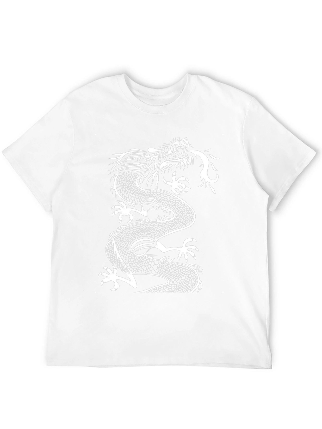 Black Dragon Graphic Tee - Men's Black Cotton T-Shirt view 12
