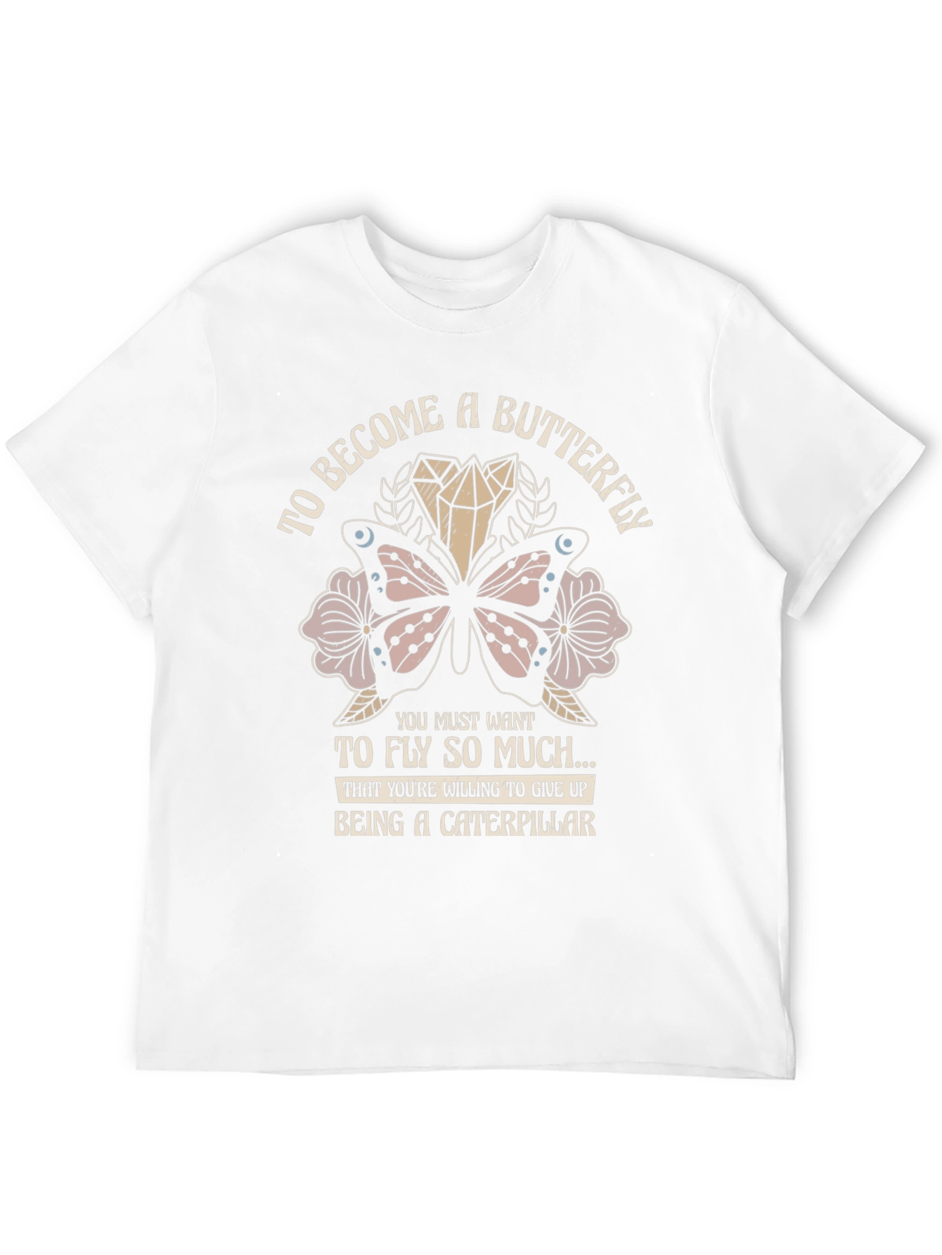 Black Butterfly Caterpillar T-Shirt - Motivational Tee view 12