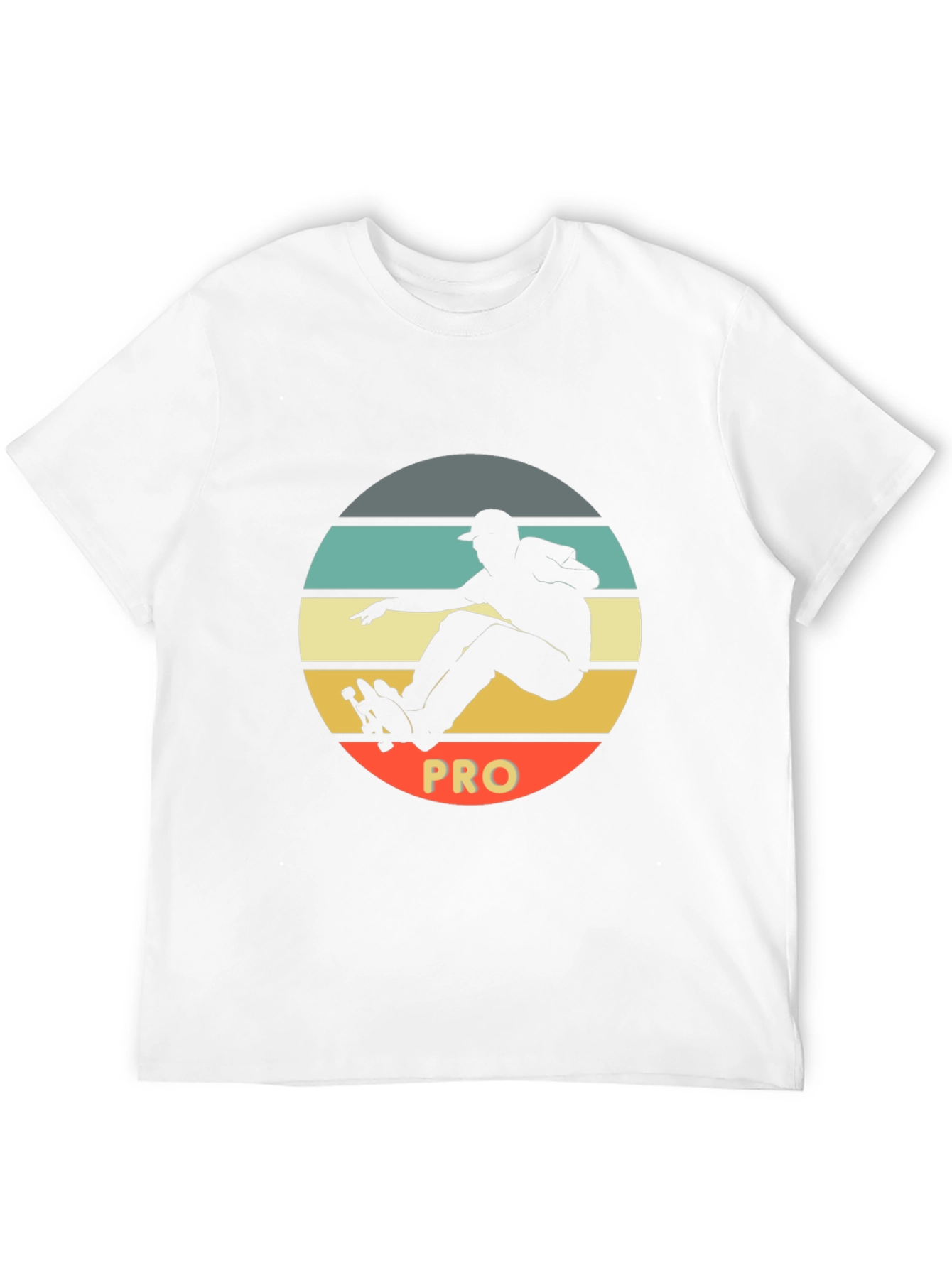 Black Skateboard Pro Black T-Shirt view 12