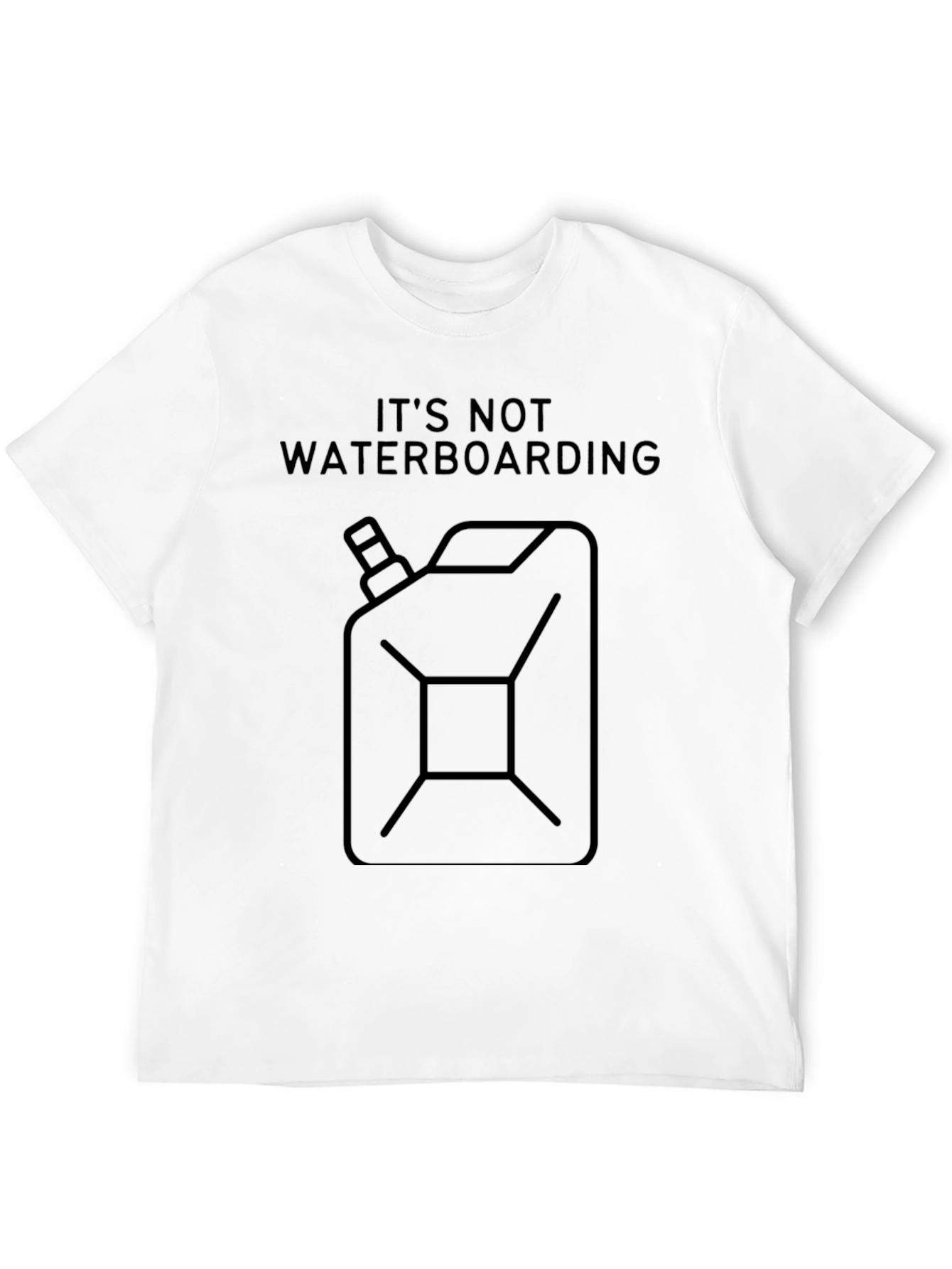 Black It's Not Waterboarding - Funny Graphic T-Shirt view 12