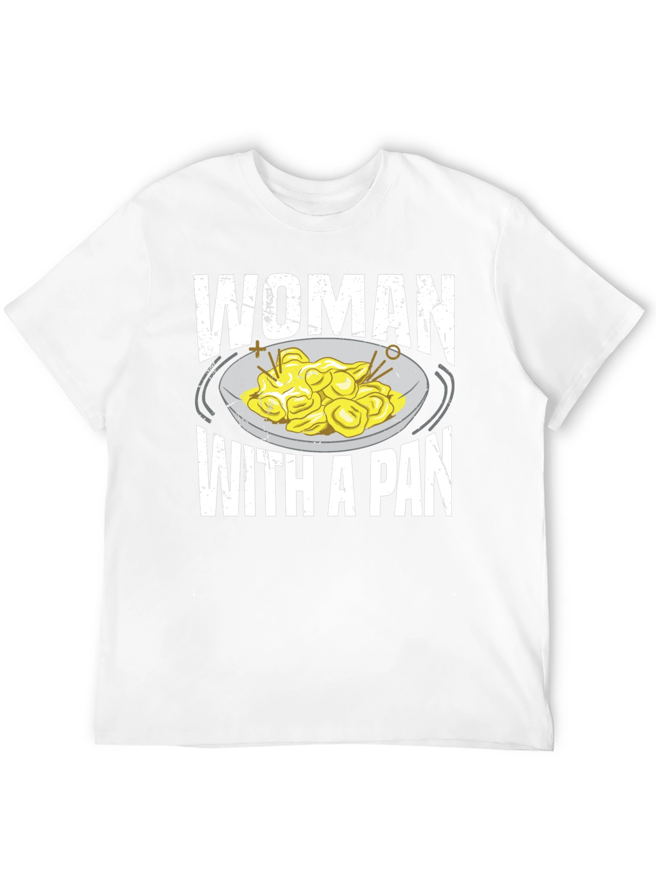 Black Woman With A Pan T-Shirt Funny Pasta Foodie Tee view 12