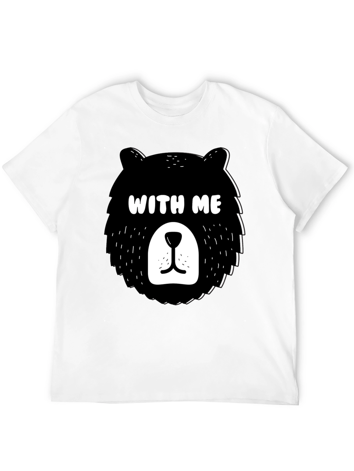 Black Bear With Me Graphic Tee - Fun & Stylish! view 12