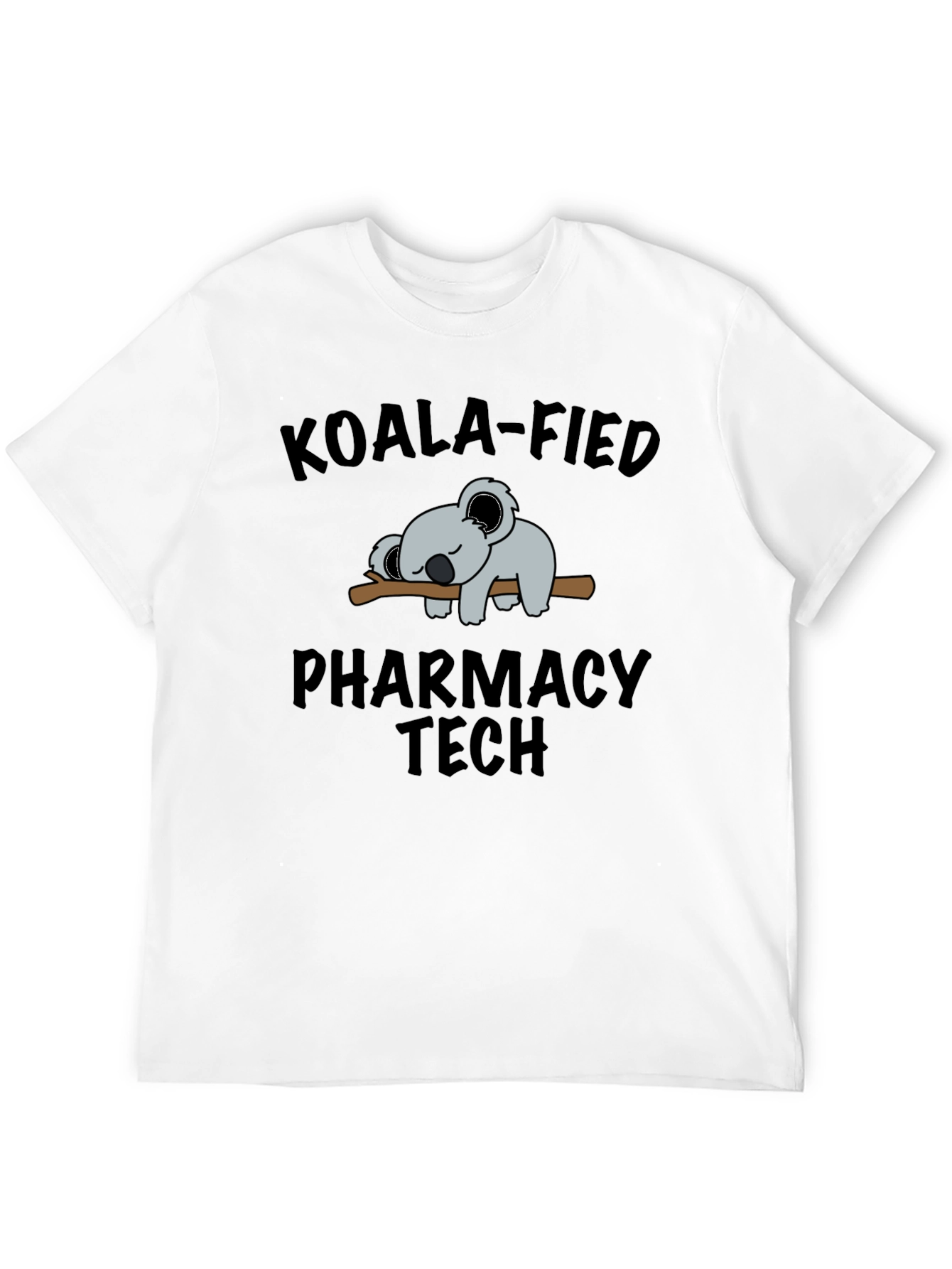 Black Koala-Fied Pharmacy Tech Graphic Tee view 12