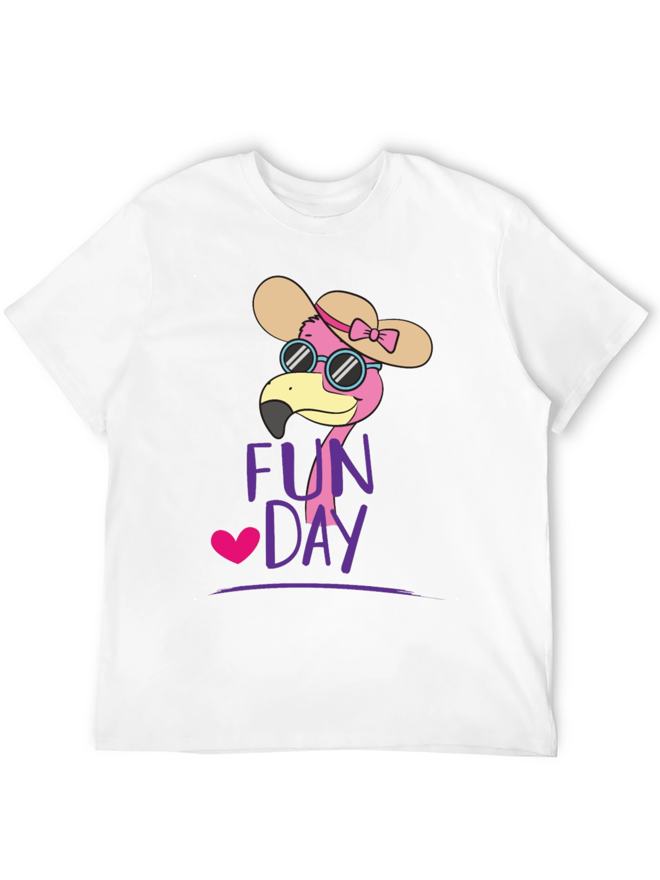 Black Fun Day Flamingo Graphic Tee - Casual Comfort view 12