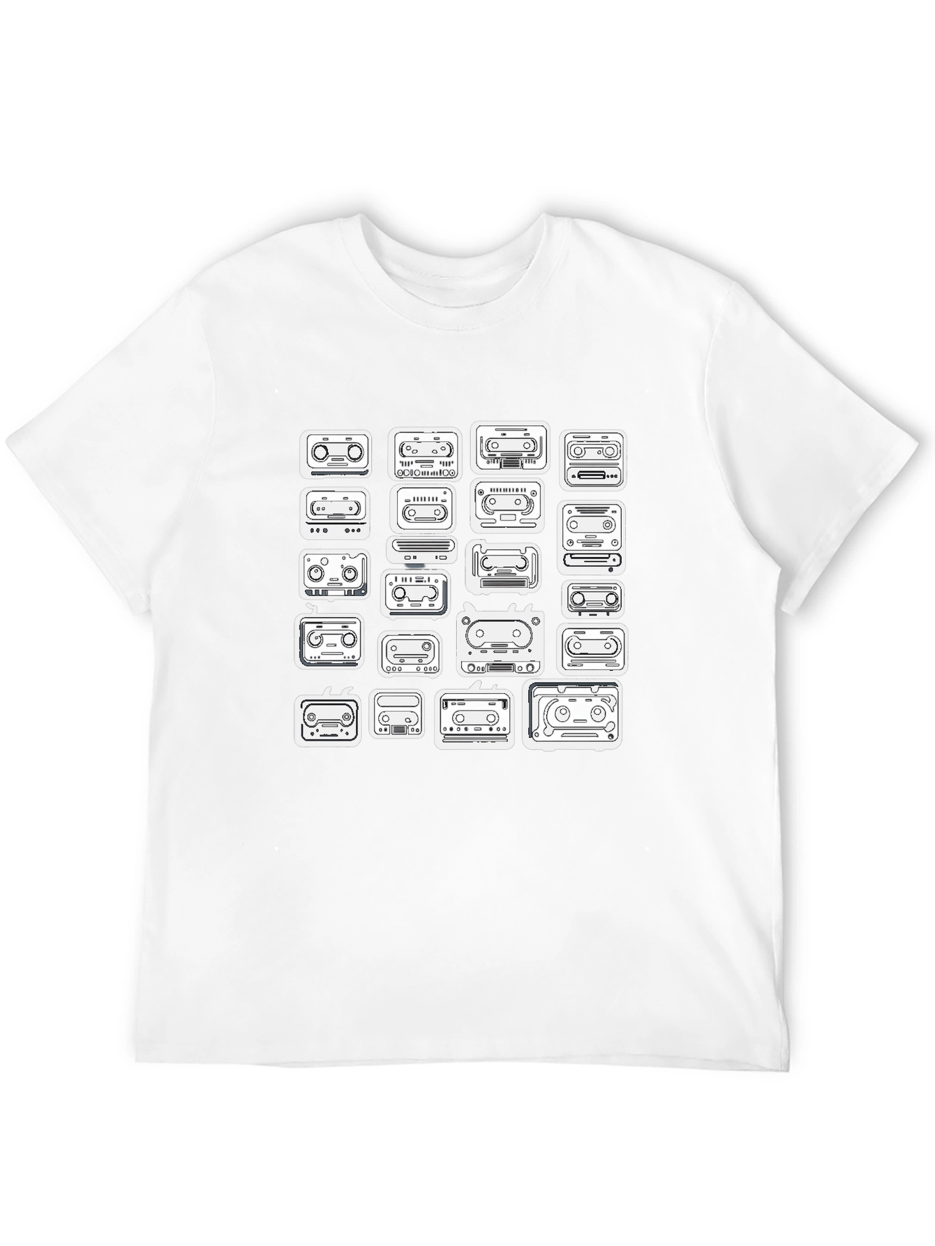 Retro Cassette Tape Graphic Tee - 12