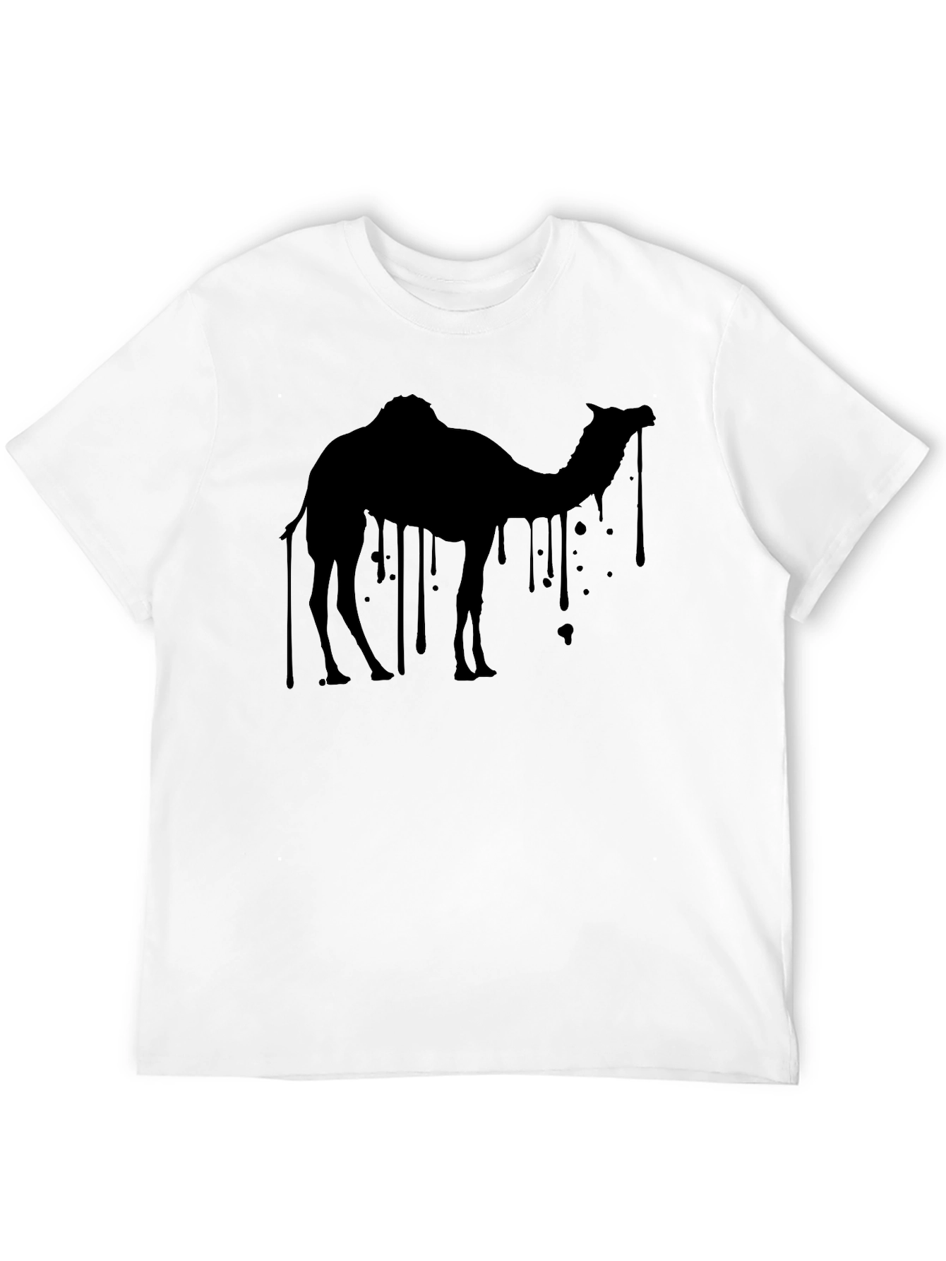 Black Camel Graphic Tee - Black Cotton Blend view 12
