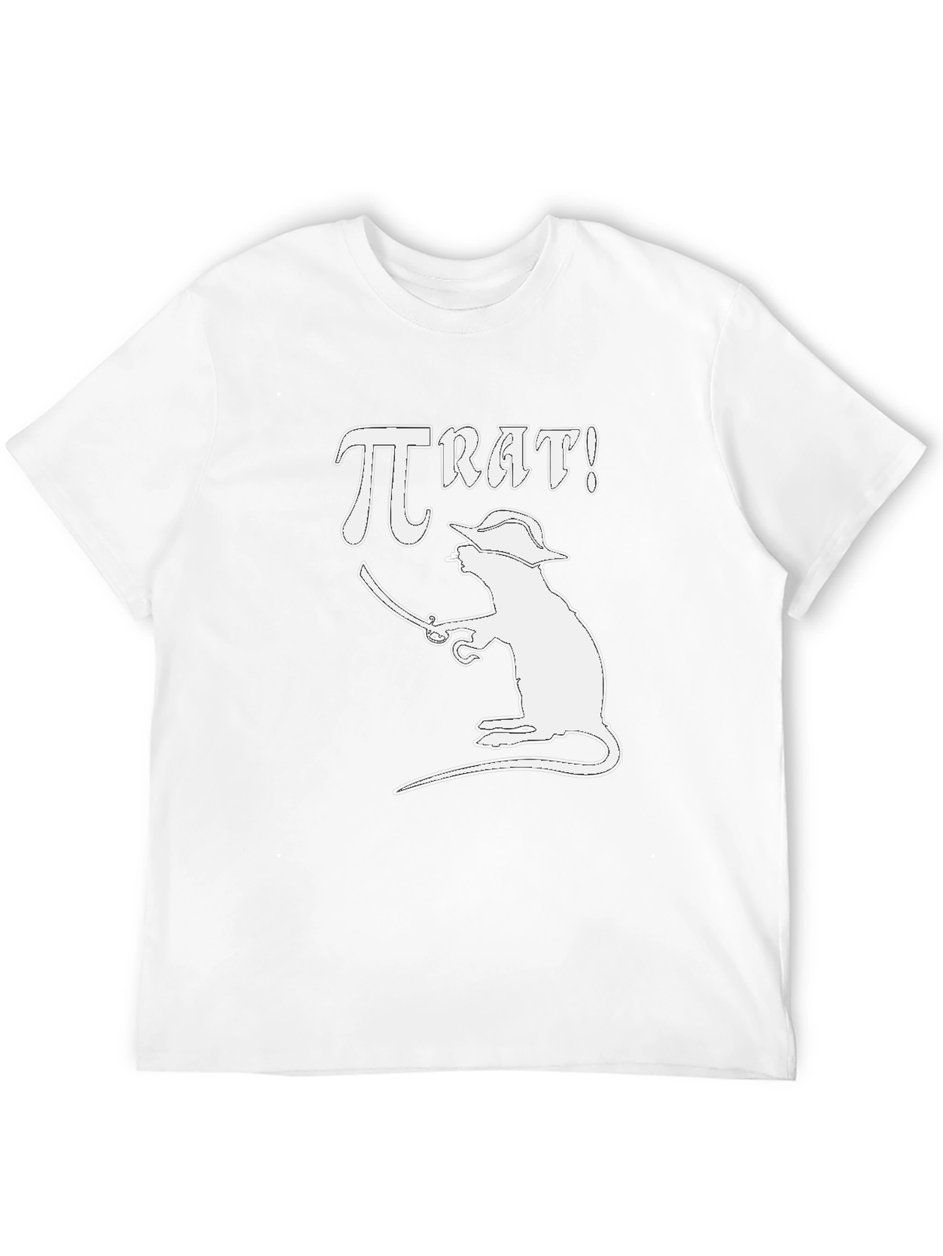 Black Pi Rat T-Shirt - Black Cotton Tee view 12