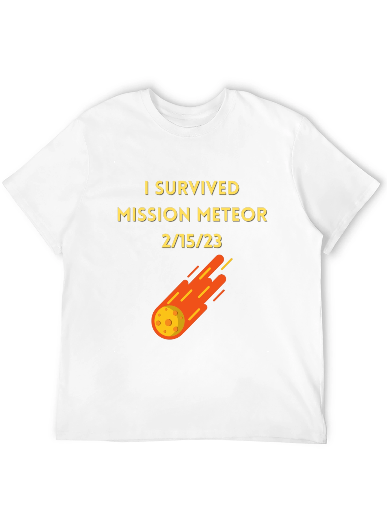 Black I Survived Mission Meteor Black T-Shirt view 12