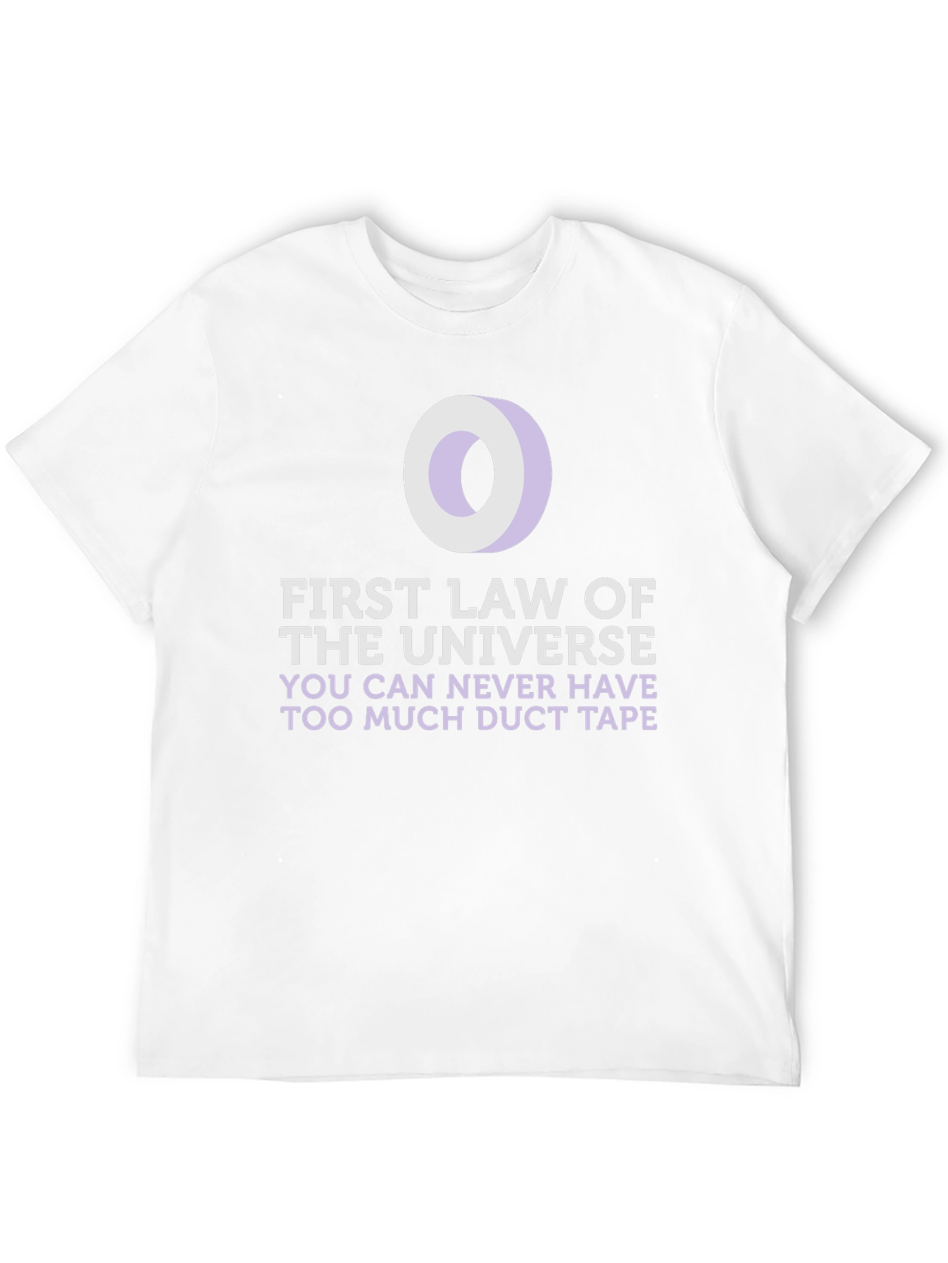 Black Duct Tape T-Shirt: First Law of the Universe Funny Tee view 12