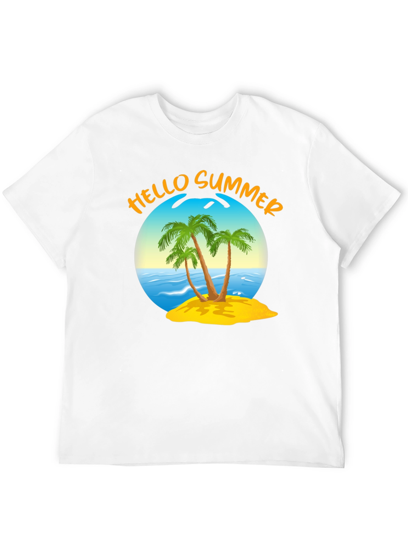 Black Hello Summer Graphic T-Shirt view 12