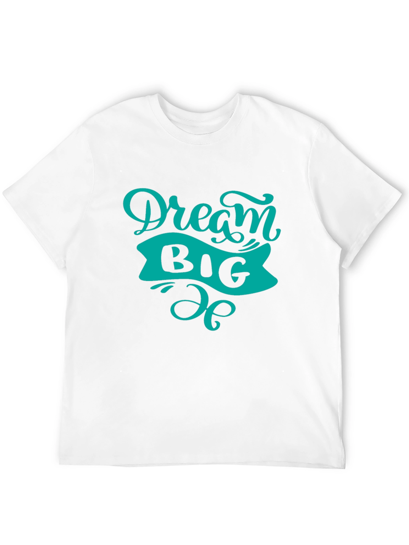 Black Dream Big Graphic Tee - Black Cotton T-Shirt view 12