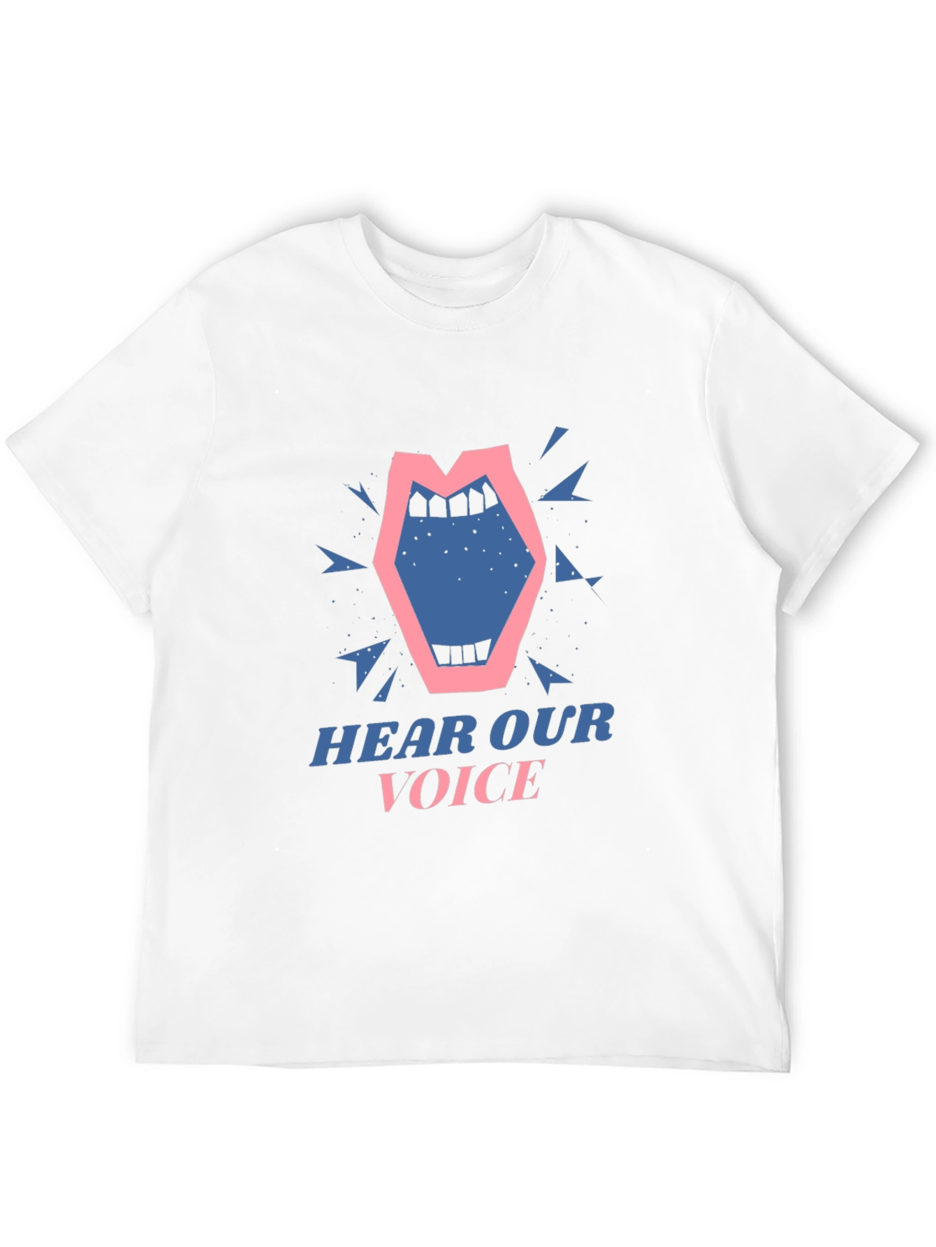 Black Hear Our Voice Graphic Tee - Unisex Black T-Shirt view 12