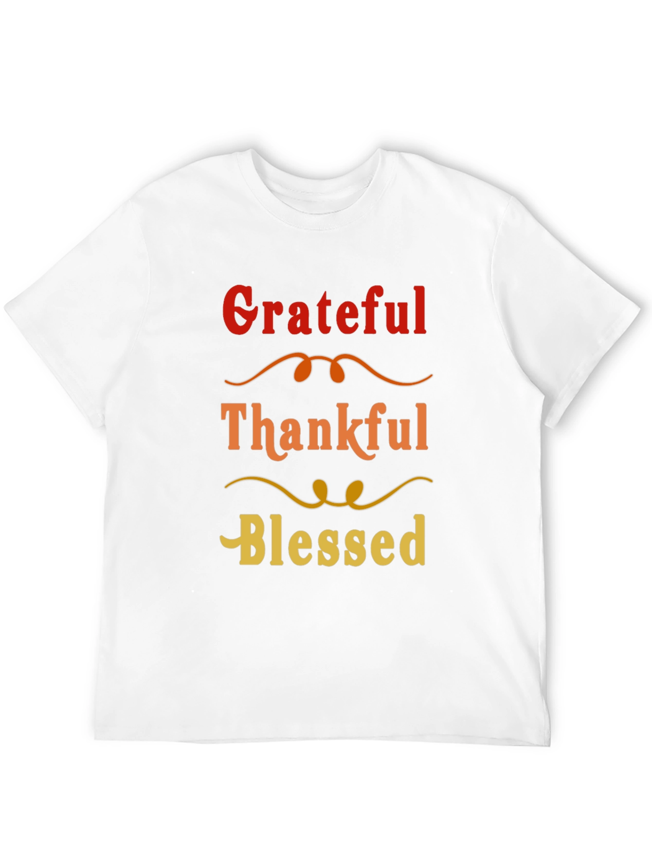 Black Grateful Thankful Blessed Graphic Tee view 12