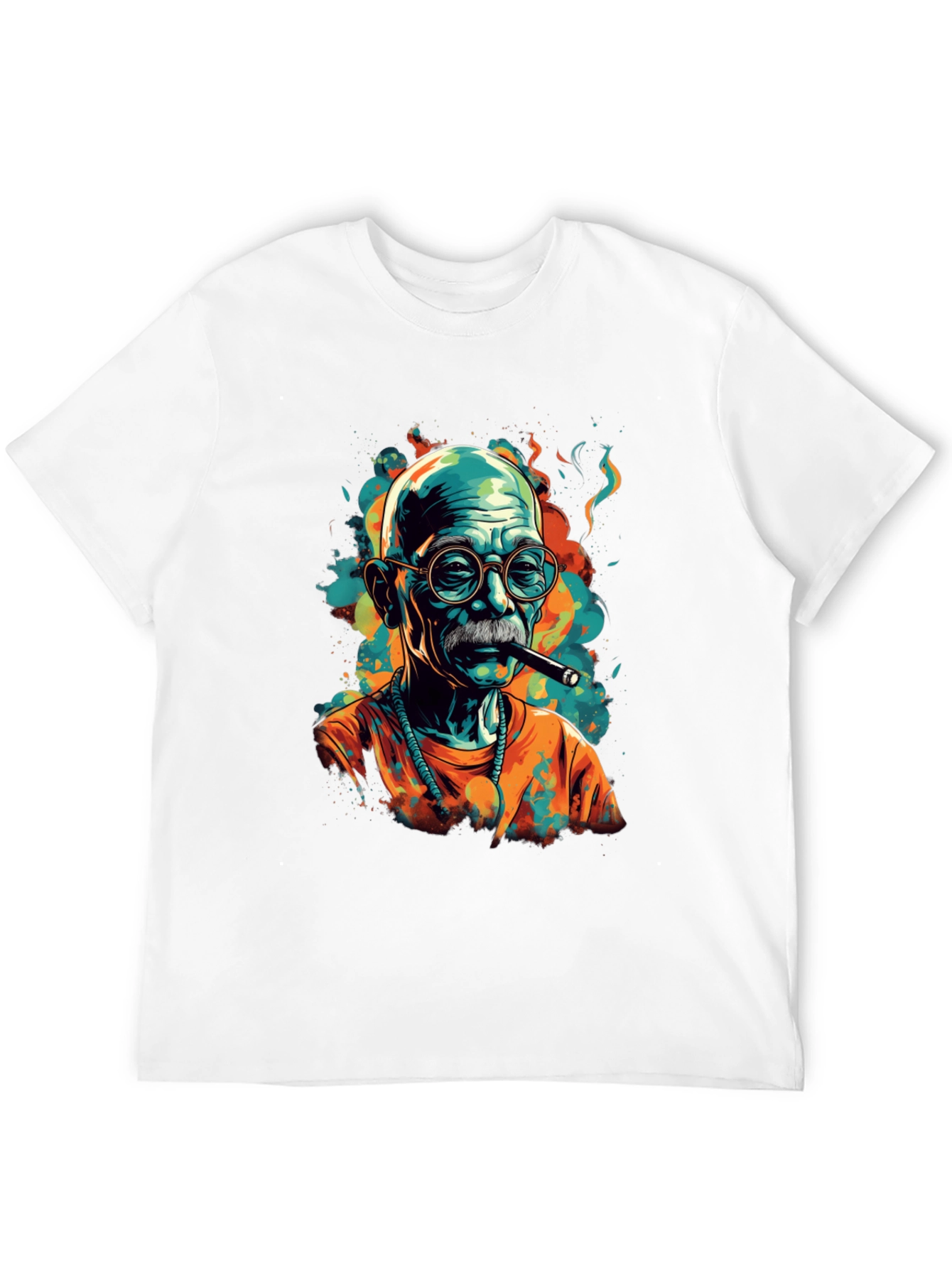 Black Cigar Smoker Graphic Tee - Unique Style view 12