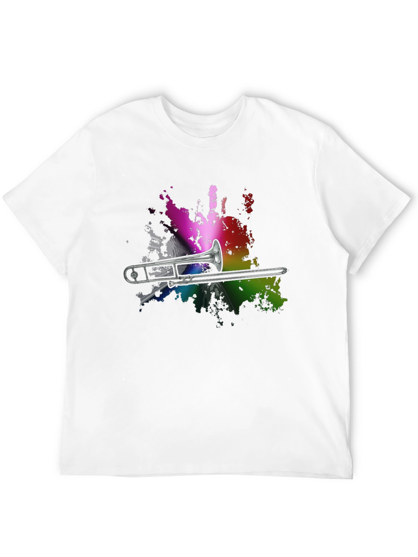 Trombone Rainbow Splash Graphic T-Shirt - 12