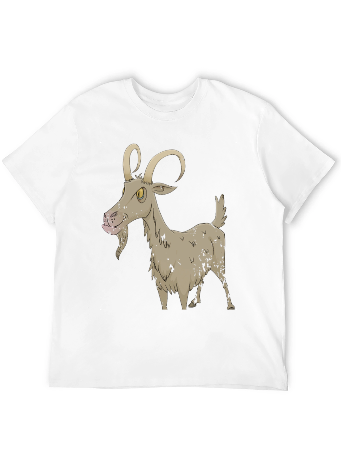 Black Cartoon Goat Black T-Shirt view 12