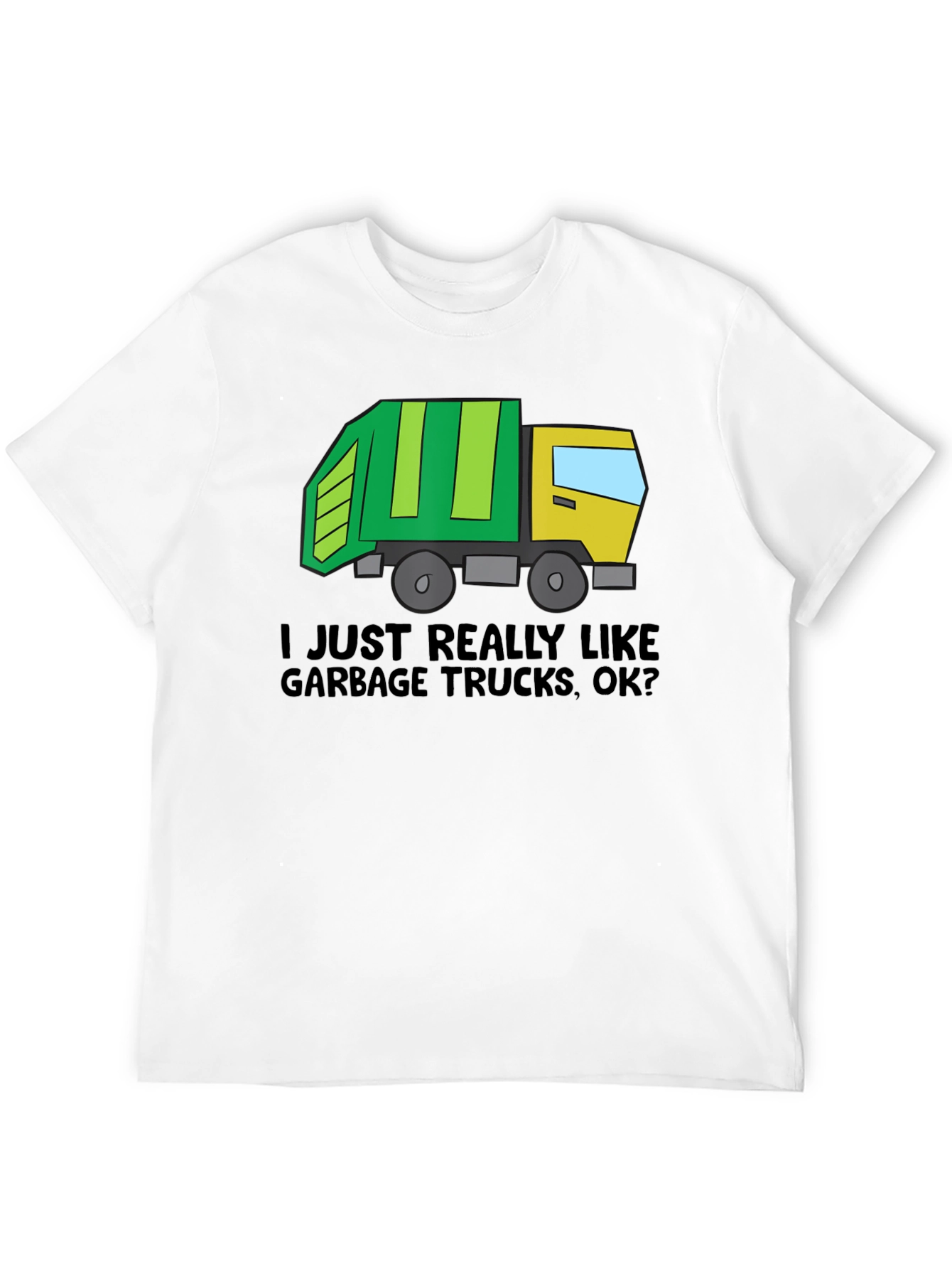 Black Garbage Truck Lover T-Shirt view 12