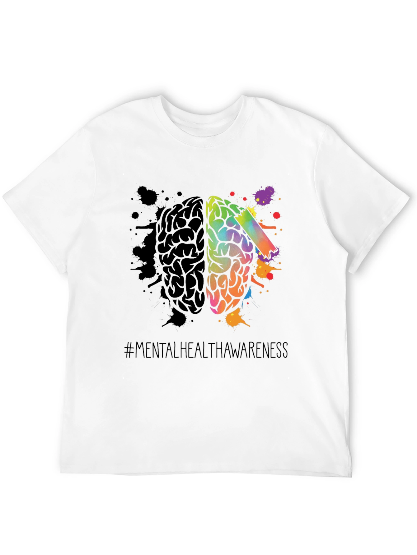 Black Mental Health Awareness Graphic Tee view 12