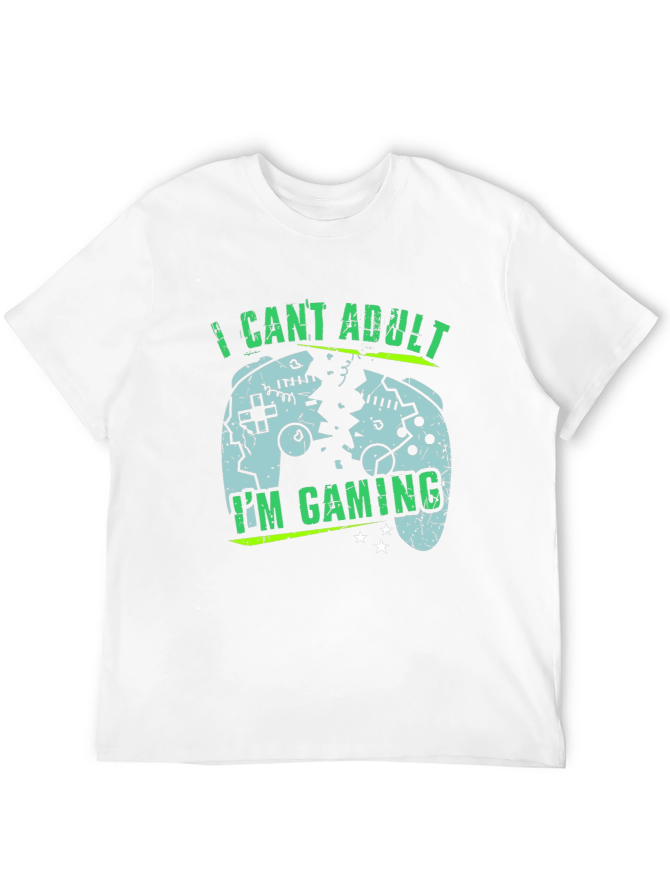 Black I Can't Adult I'm Gaming T-Shirt view 12