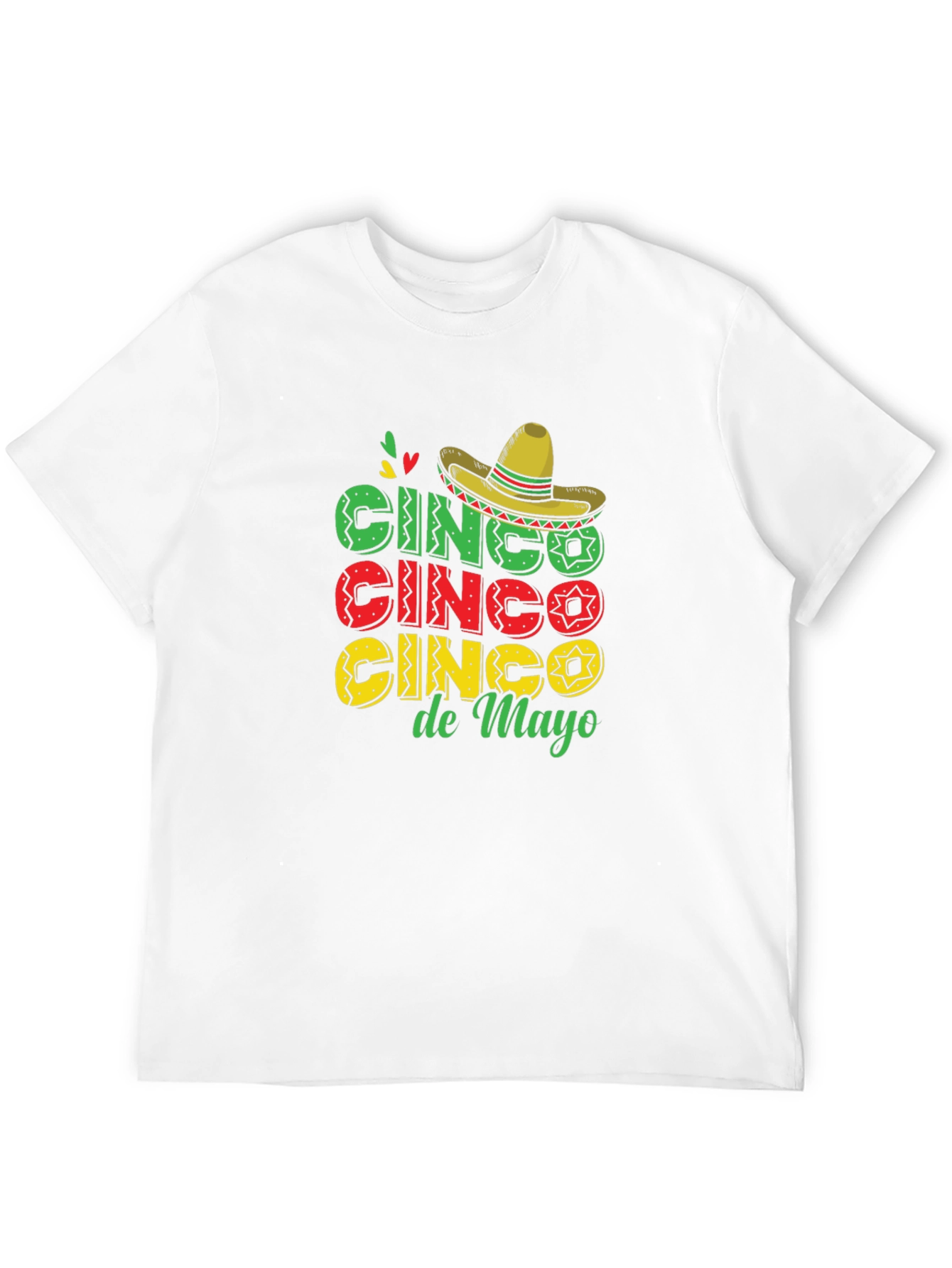 Black Cinco De Mayo T-Shirt Black Cotton view 12