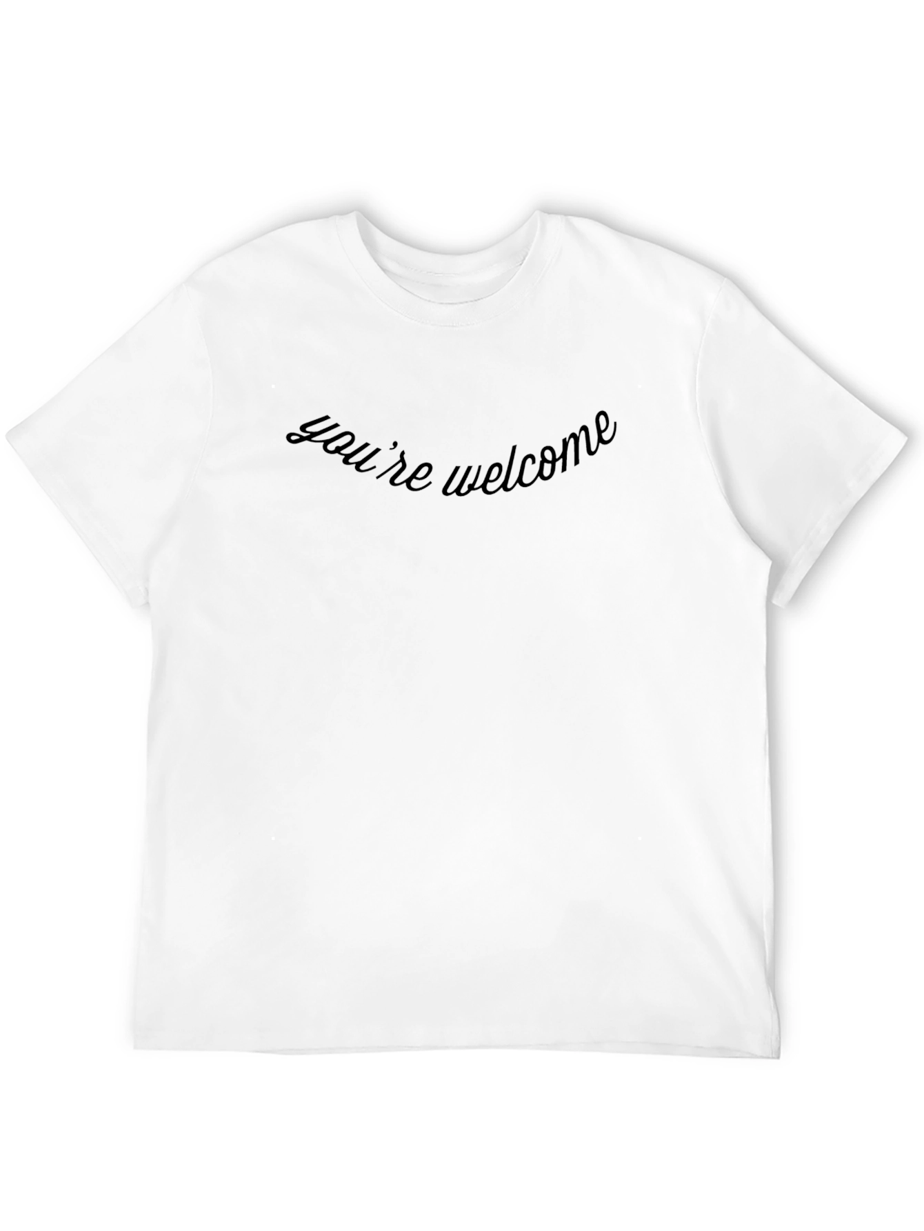 Black You're Welcome Graphic Tee - Soft Comfort Fit view 12