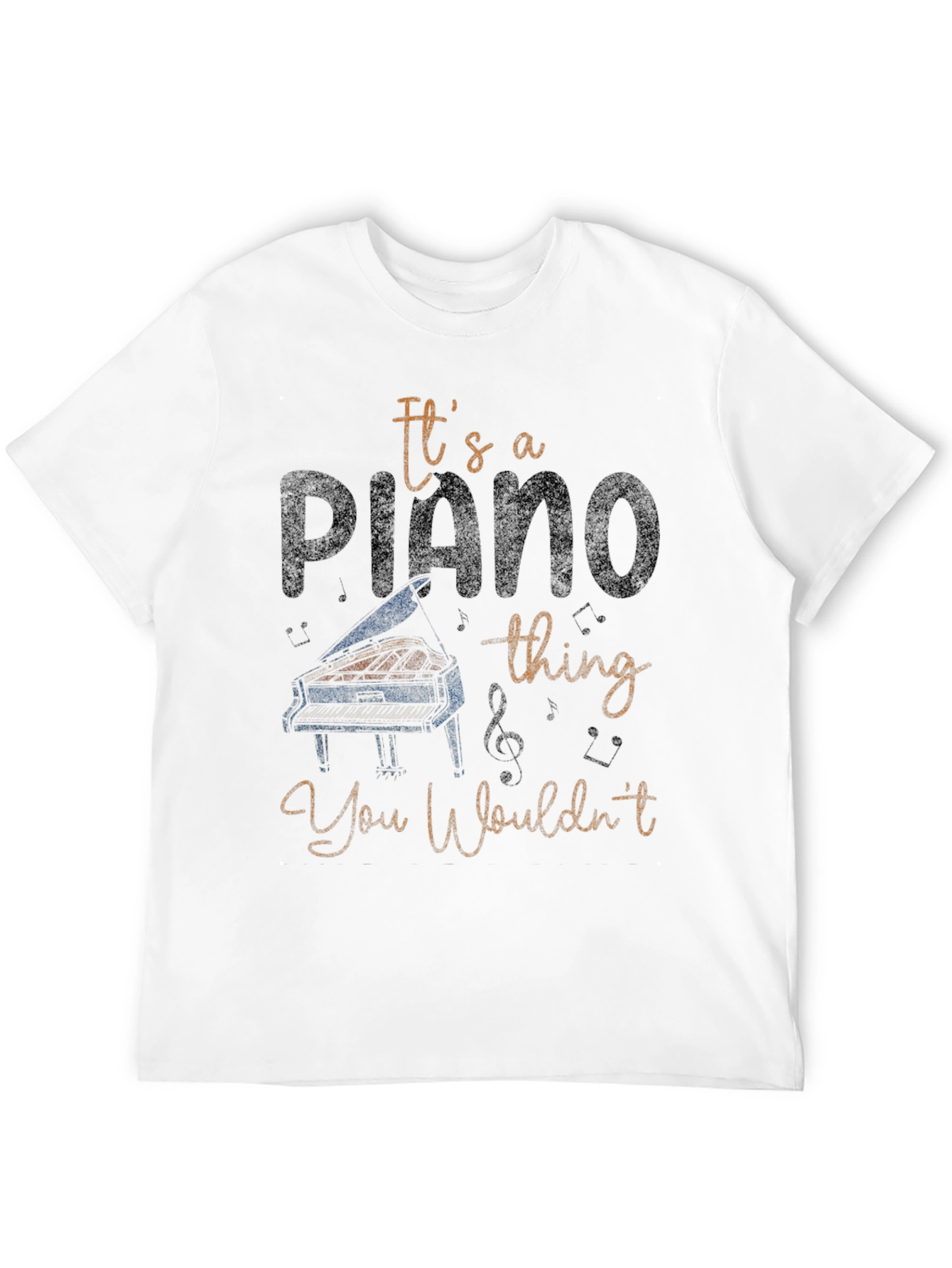 Black It's a Piano Thing T-Shirt view 12
