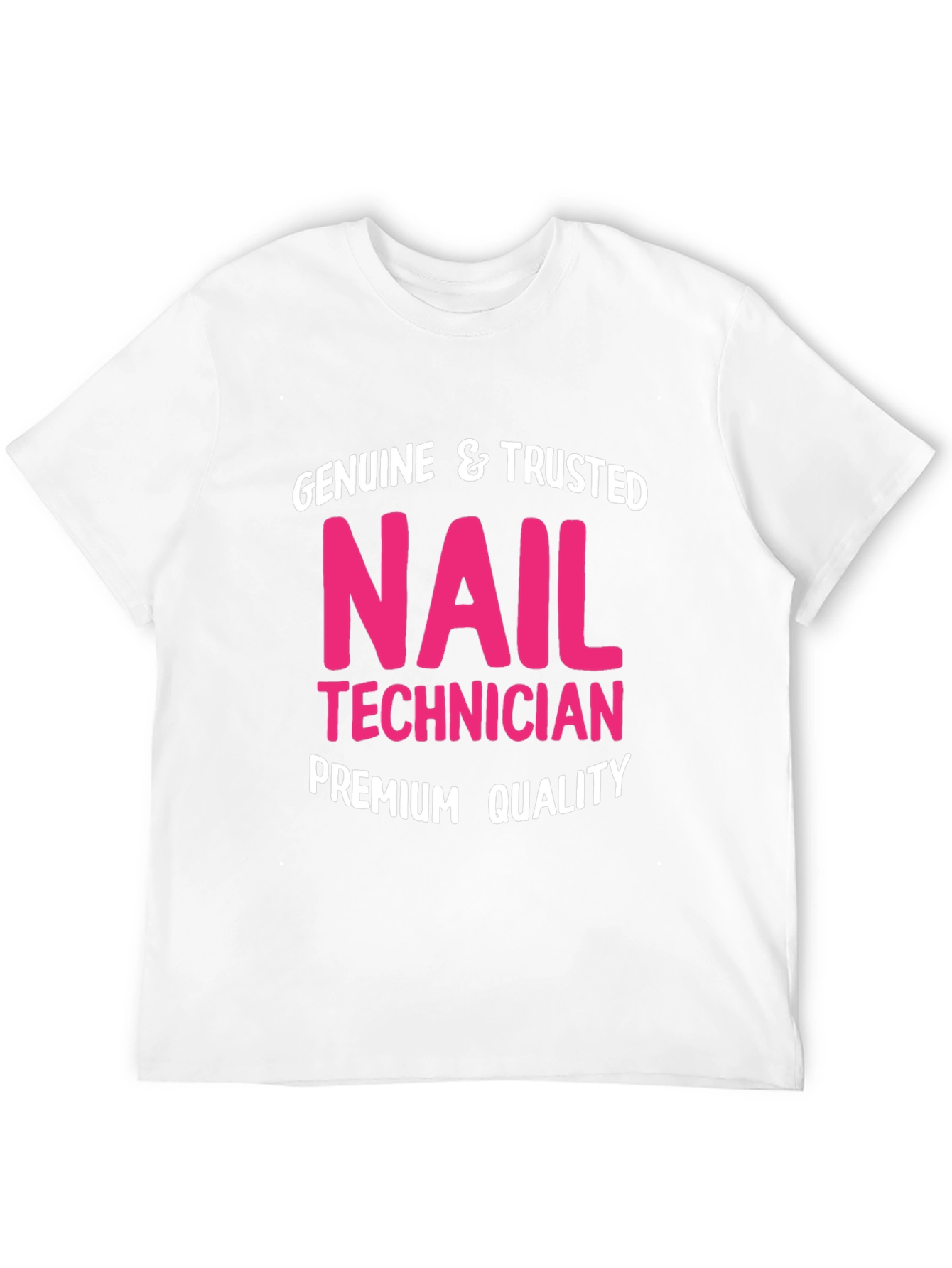 Black Genuine Nail Technician Premium Quality T-Shirt view 12
