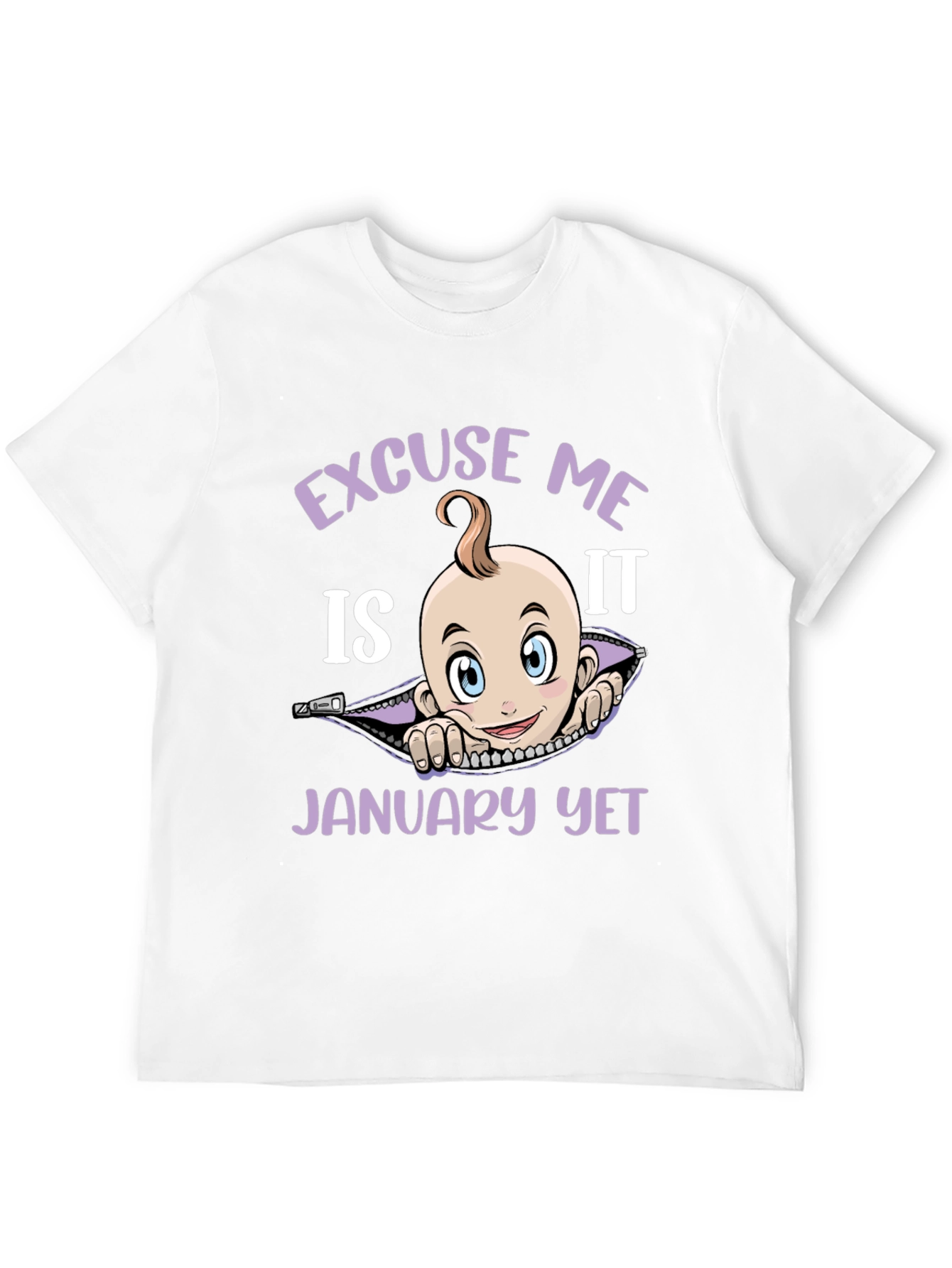 Excuse Me Is It January Yet Funny Pregnancy T-Shirt - 12