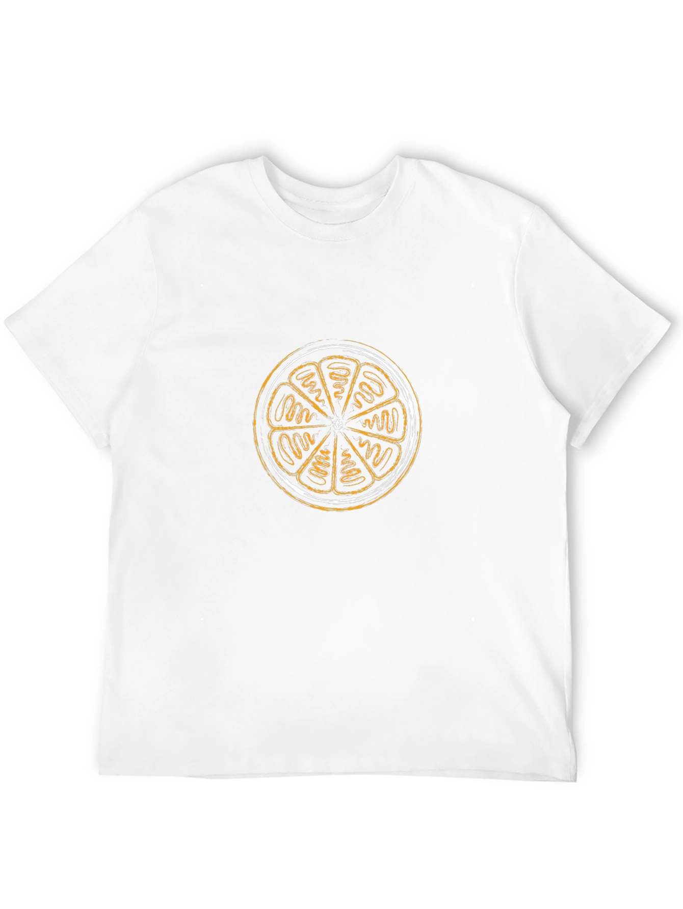 Black Citrus Slice Graphic Tee - Black Cotton Blend view 12