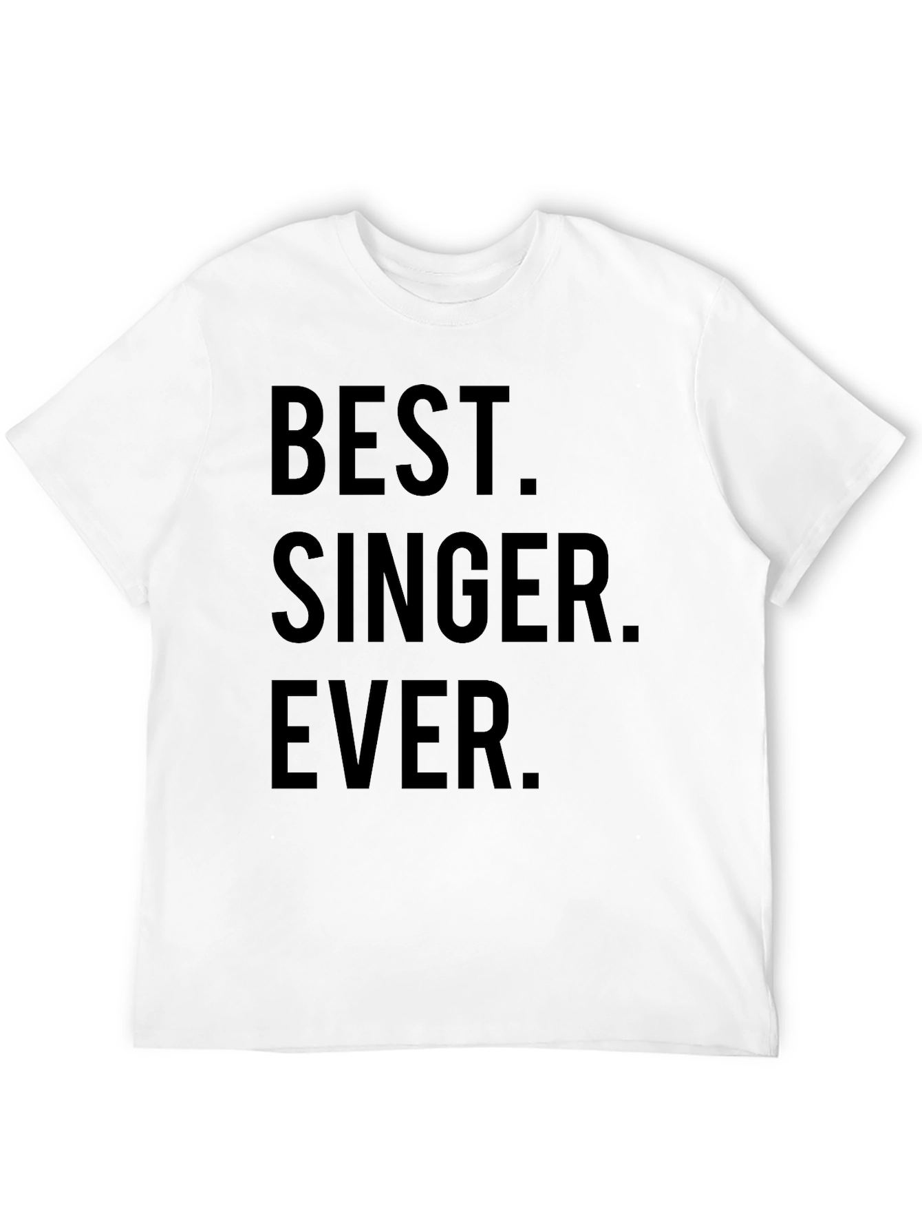 Black Best Singer Ever T-Shirt - Novelty Graphic Tee view 12