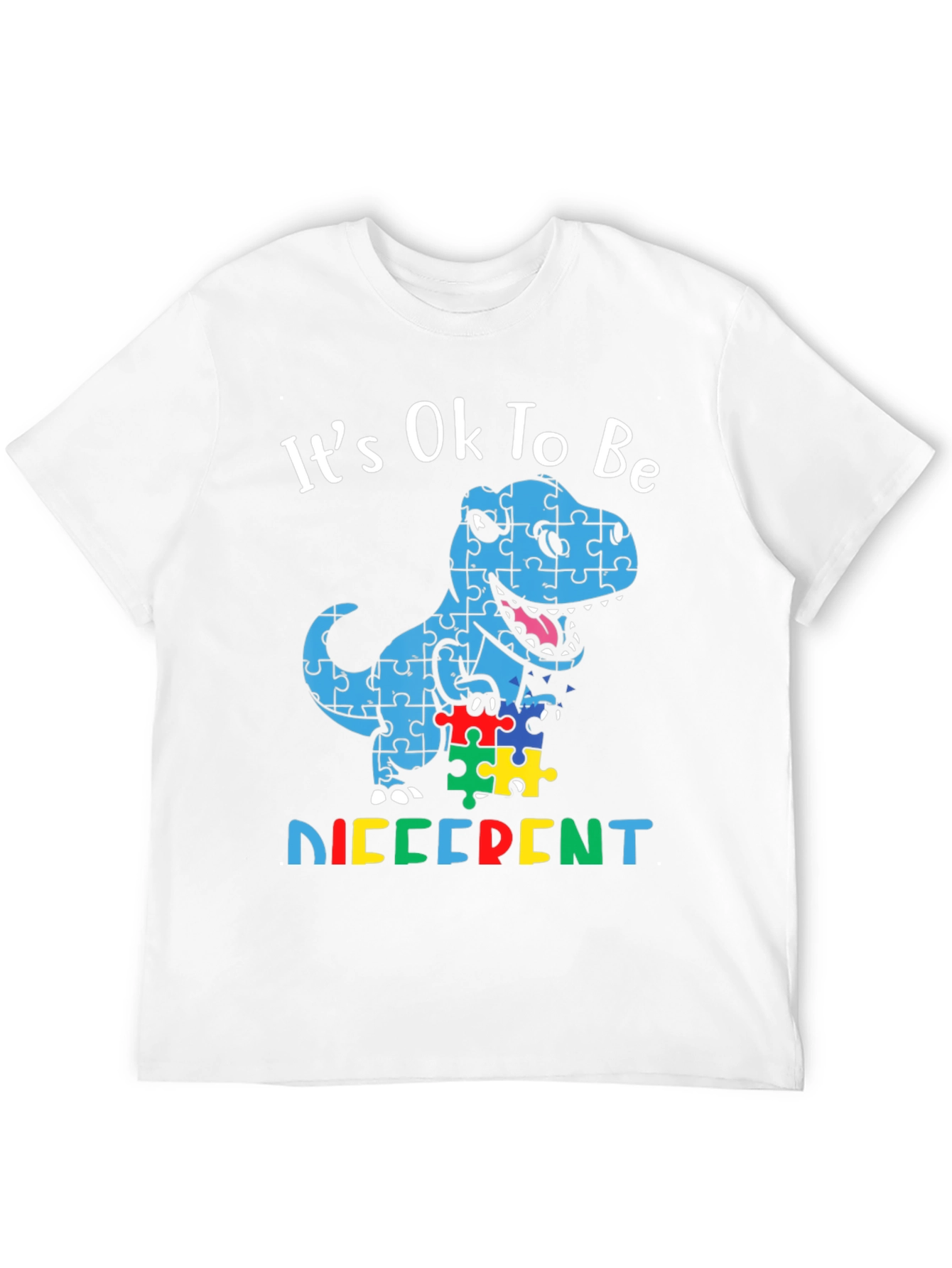 Autism Awareness Dinosaur Puzzle T-Shirt - 12