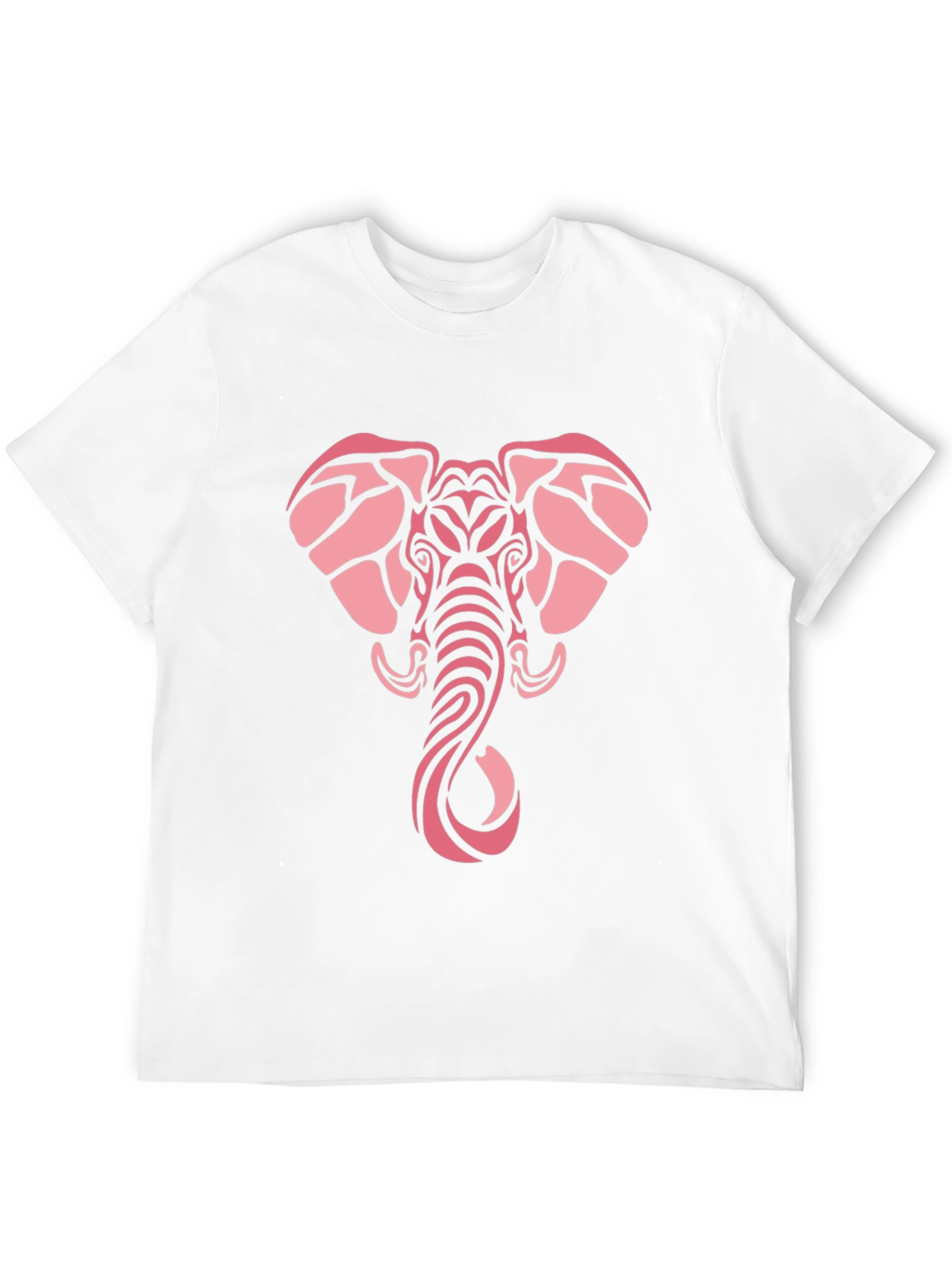 Black Tribal Elephant Graphic Tee - Black Cotton Comfort view 12