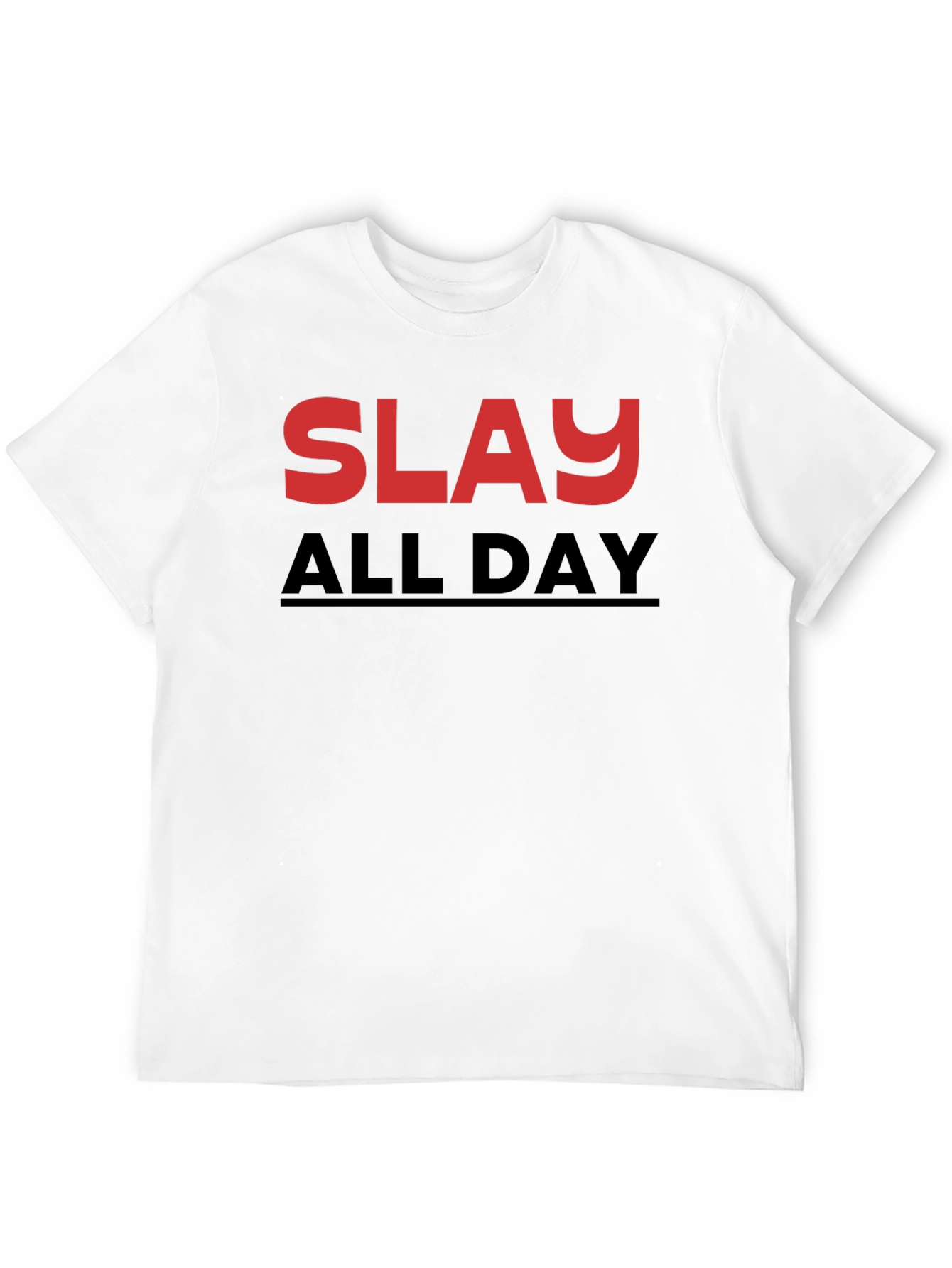 Black Slay All Day Graphic Tee - Stylish Black T-Shirt view 12
