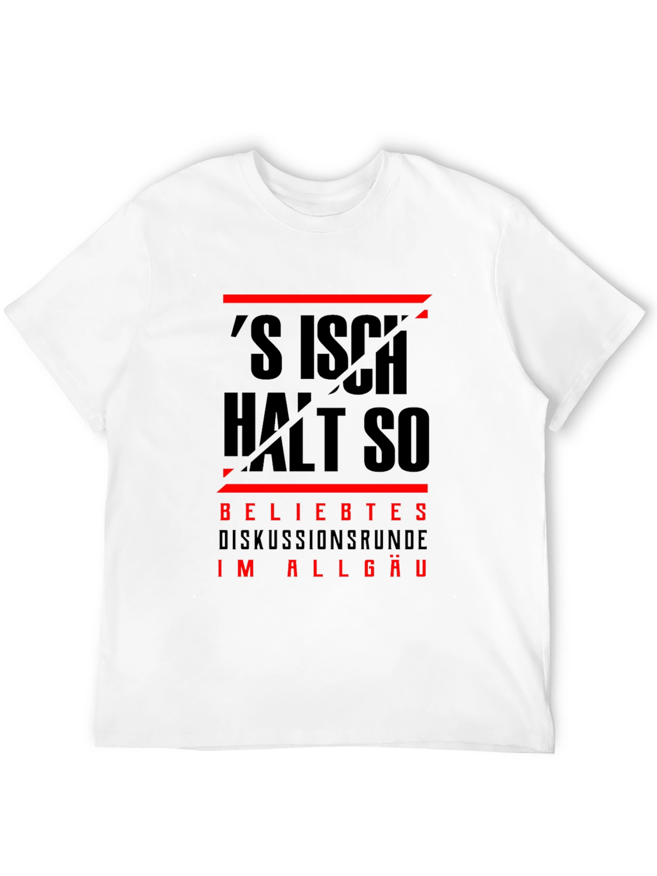 Black Black T-Shirt with German Slogan view 12