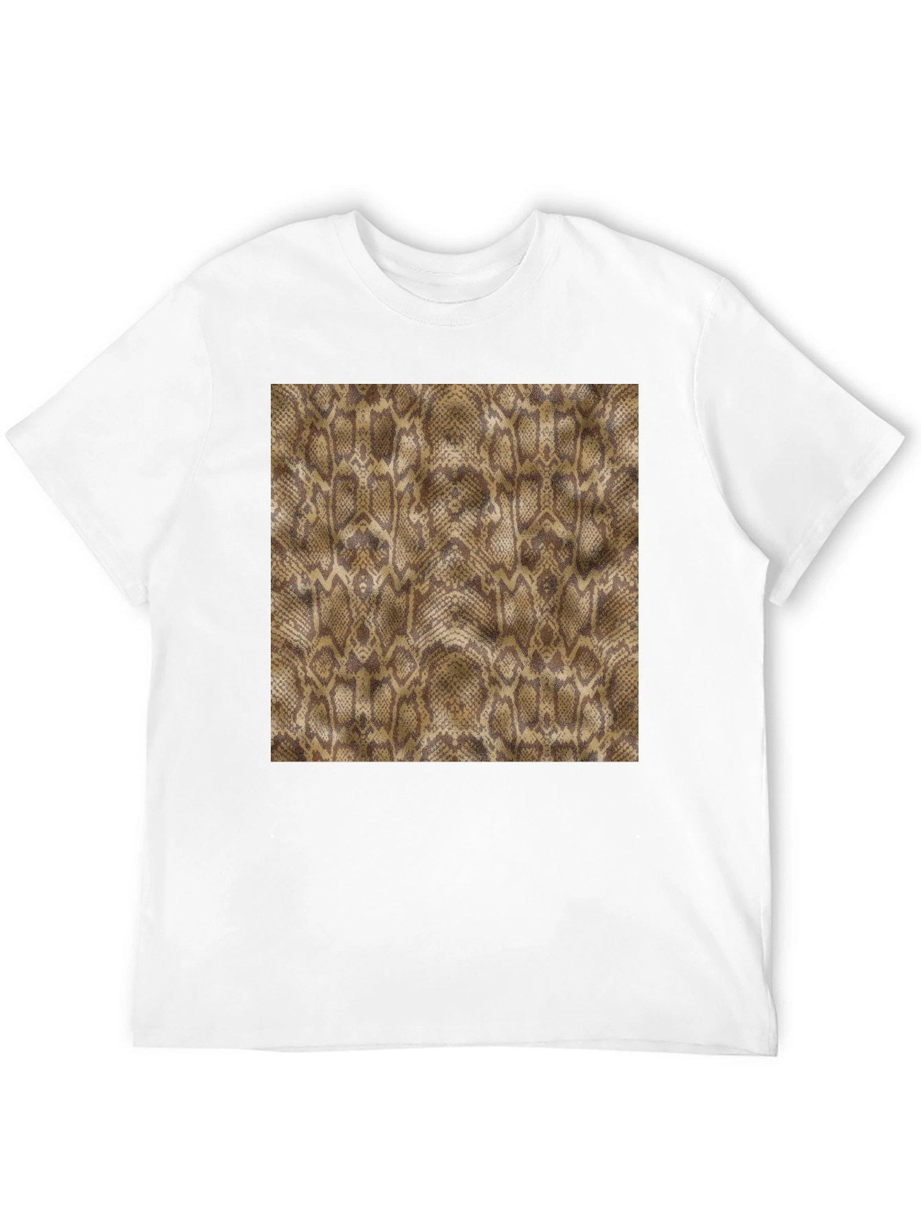 Black Snakeskin Print Black T-Shirt view 12