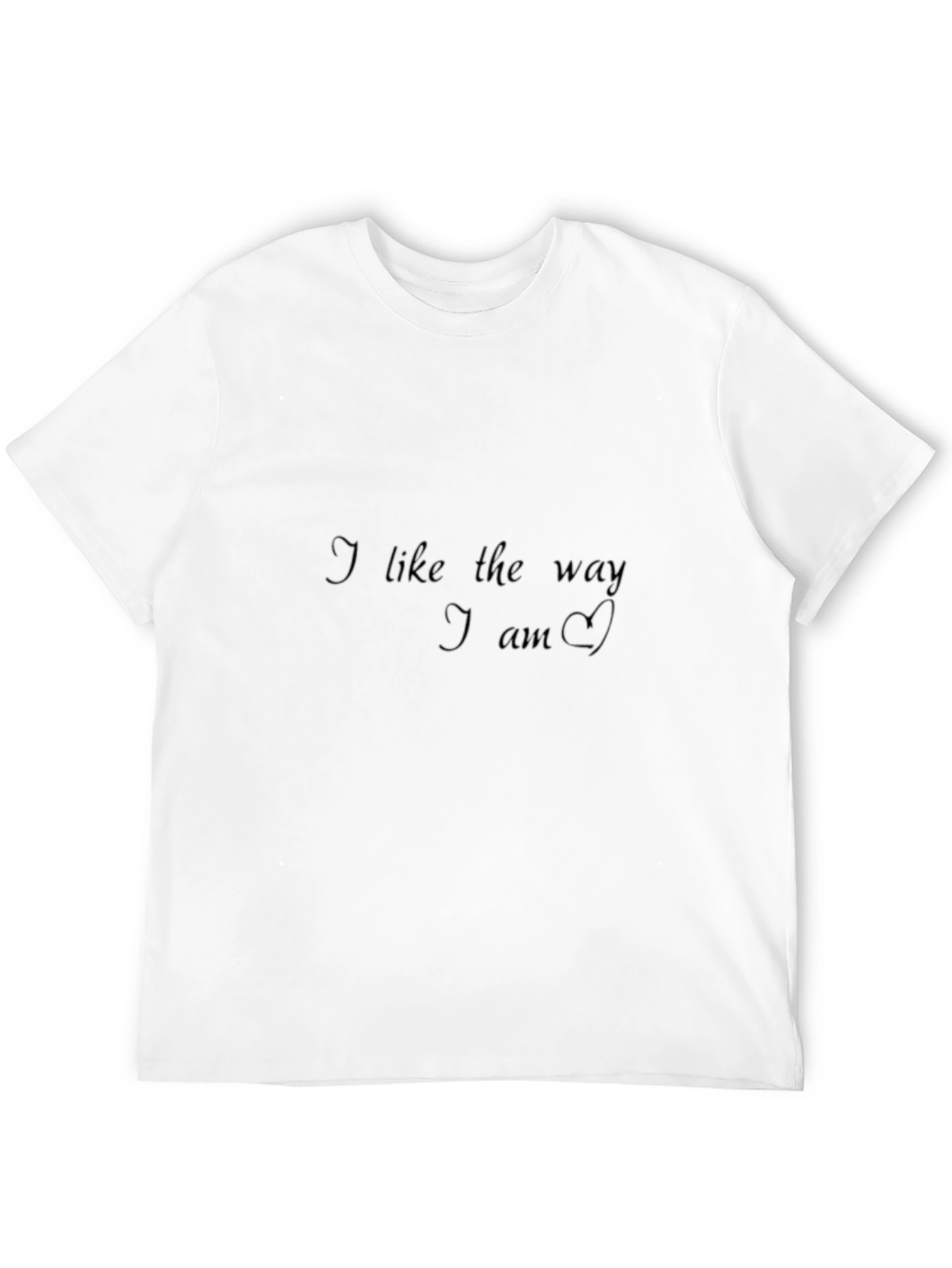 Black I Like The Way I Am Black T-Shirt view 12