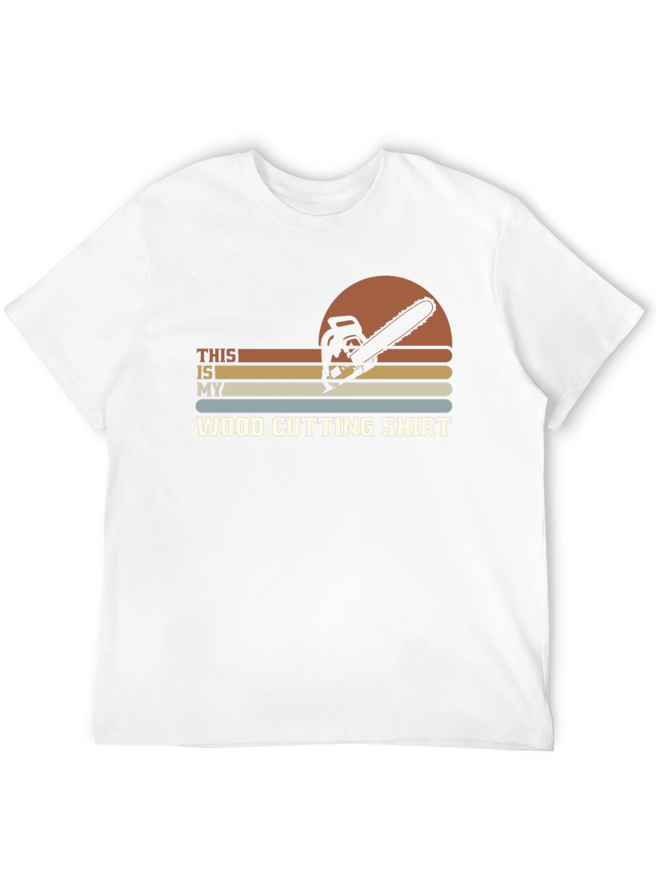 Black Wood Cutting Shirt - Chainsaw Graphic Tee view 12